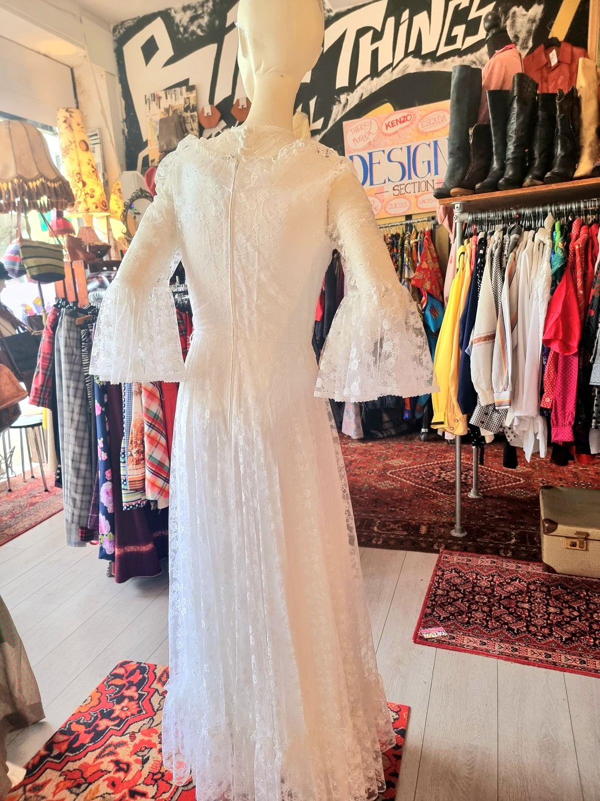 Vintage 70's/ 80's Vera Mont Wedding Dress