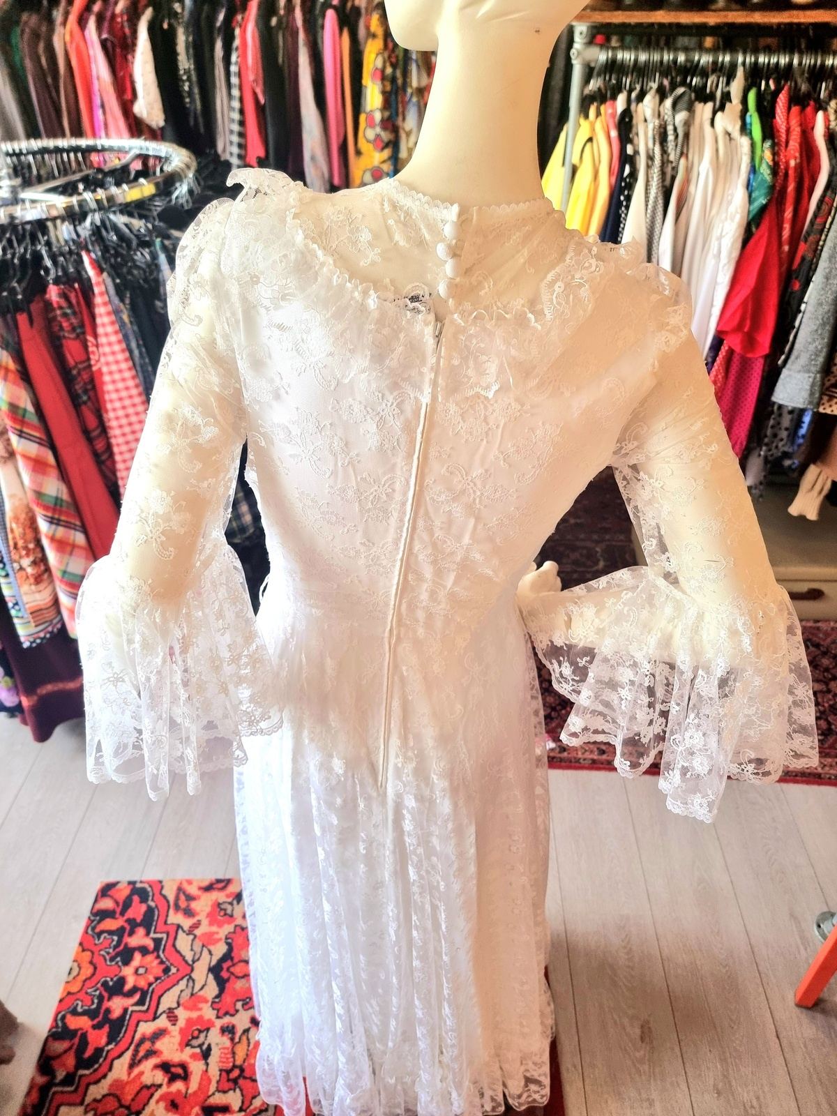 Vintage 70's/ 80's Vera Mont Wedding Dress
