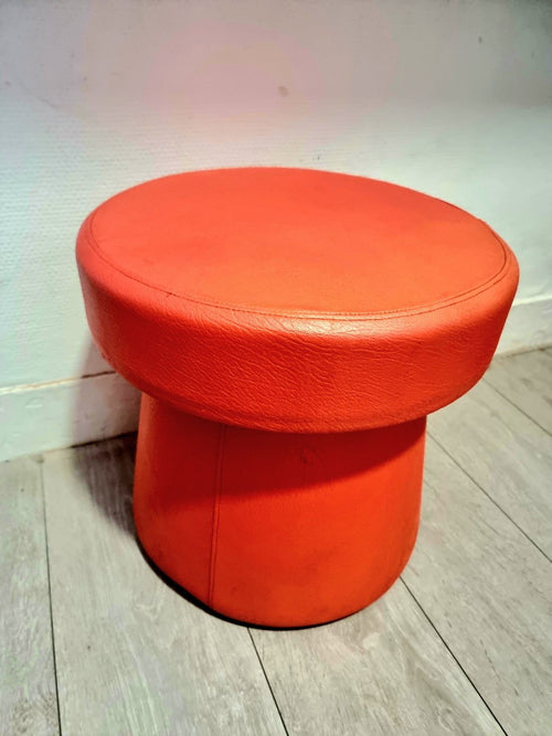 Vintage 1970s Mushroom Poef / Stool