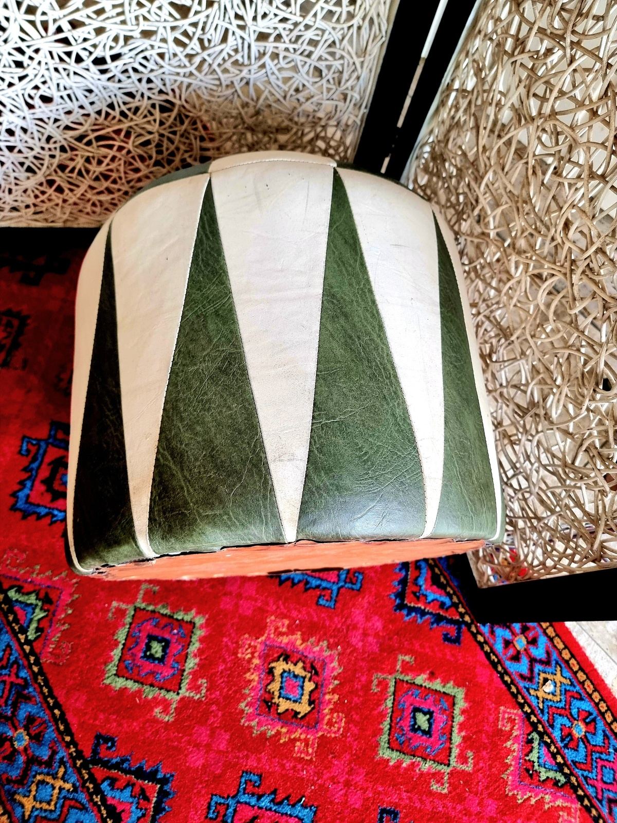 Vintage 70s Pouffe