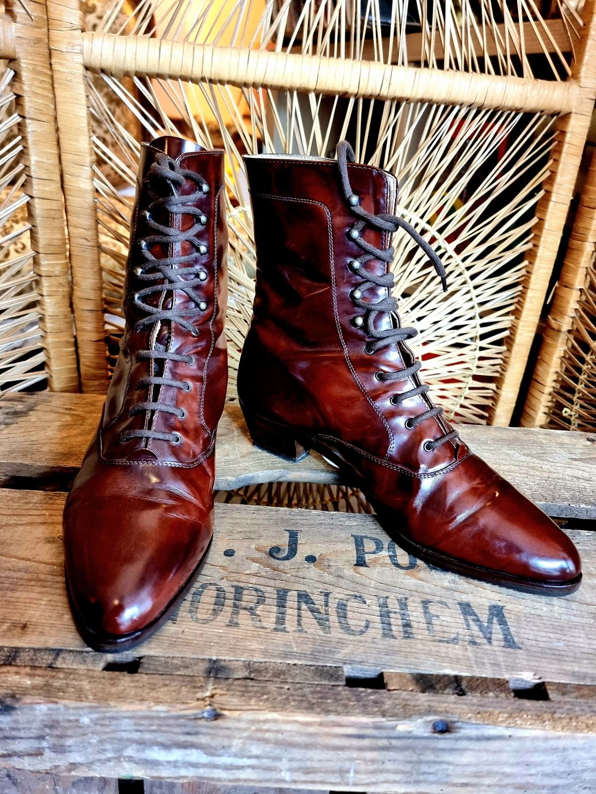 Designer Vintage 80s Ankle Boots
