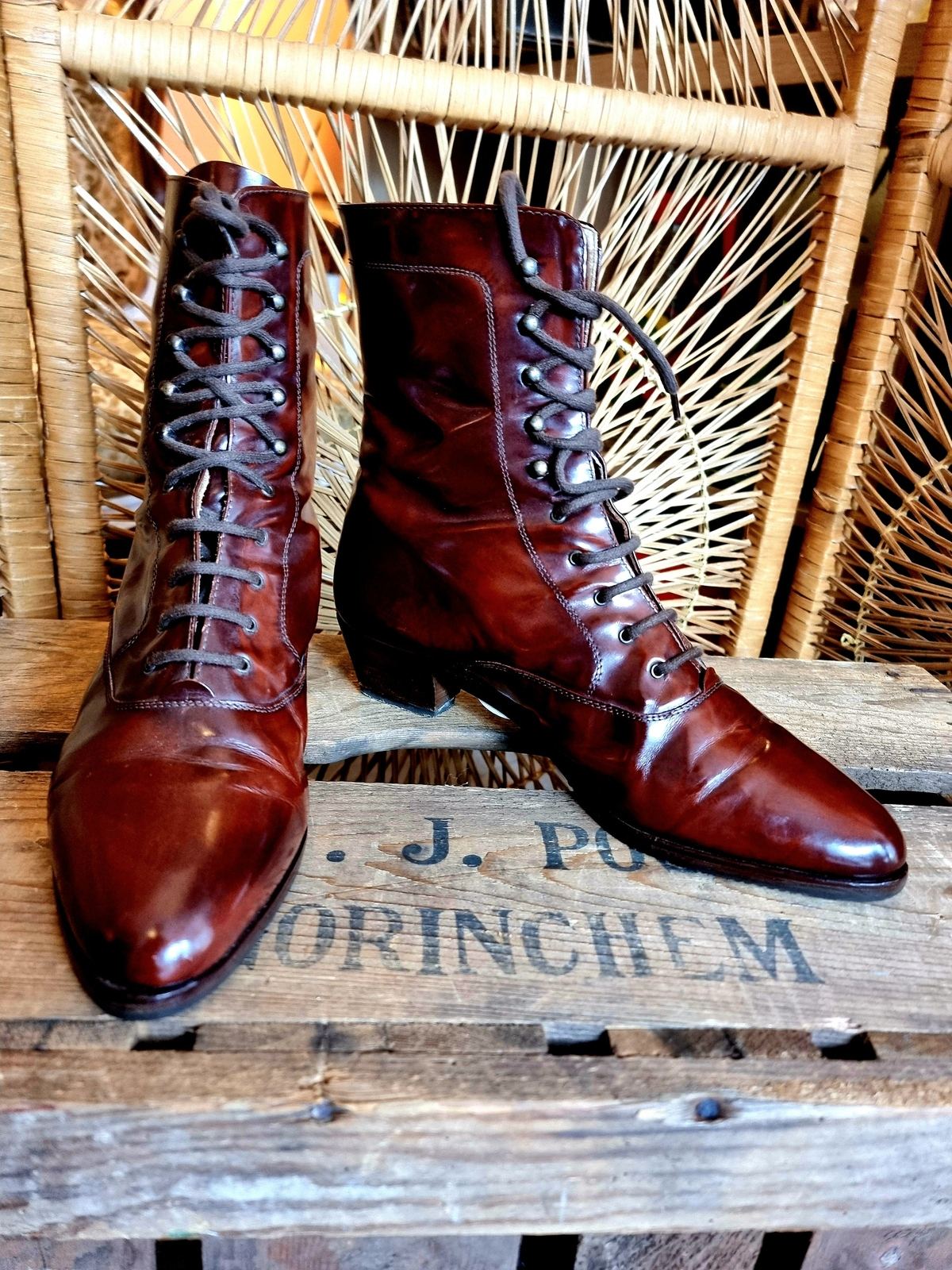 Designer Vintage 80s Ankle Boots