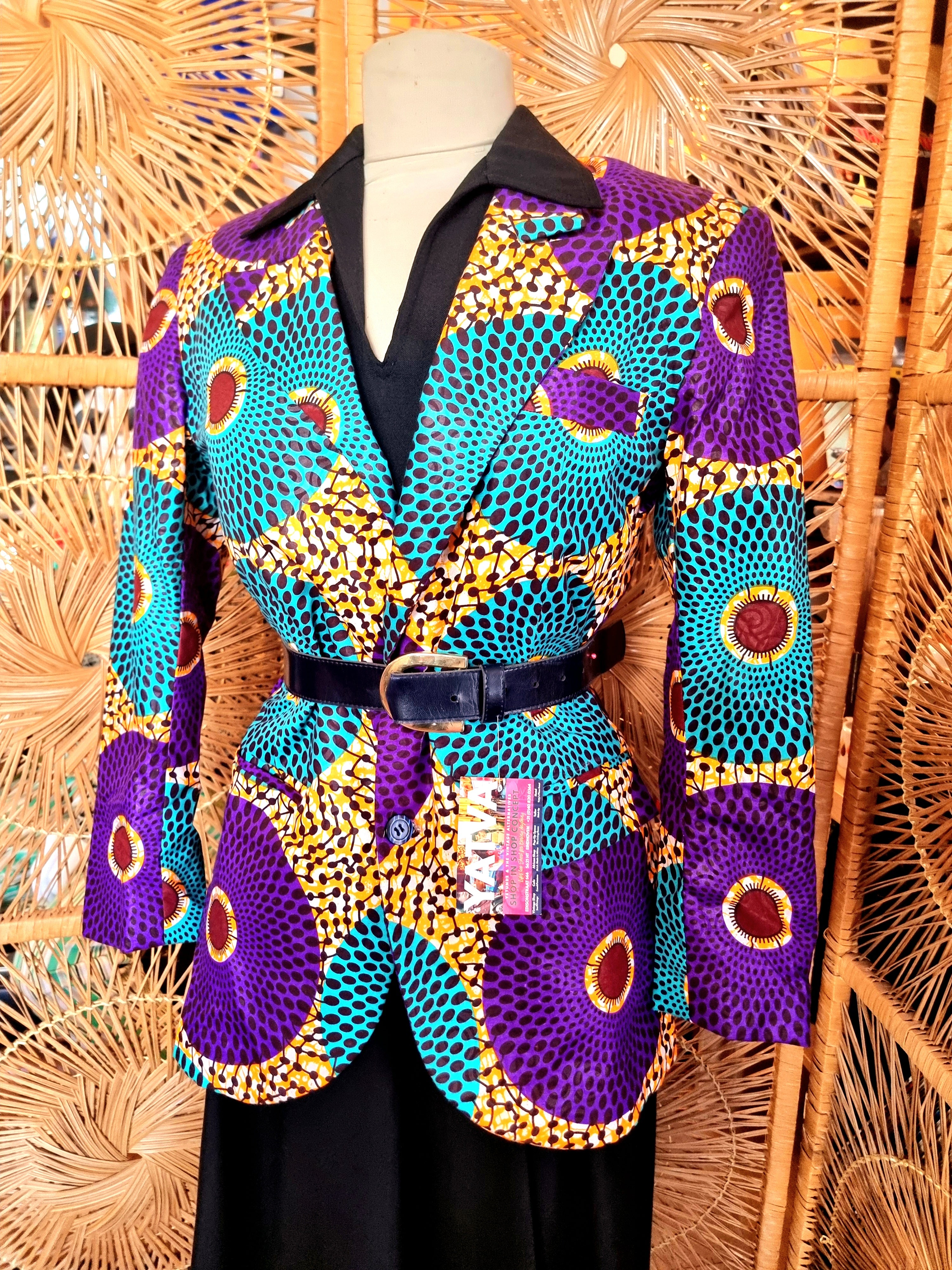 Brand New African Ankara Print Blazer Jacket