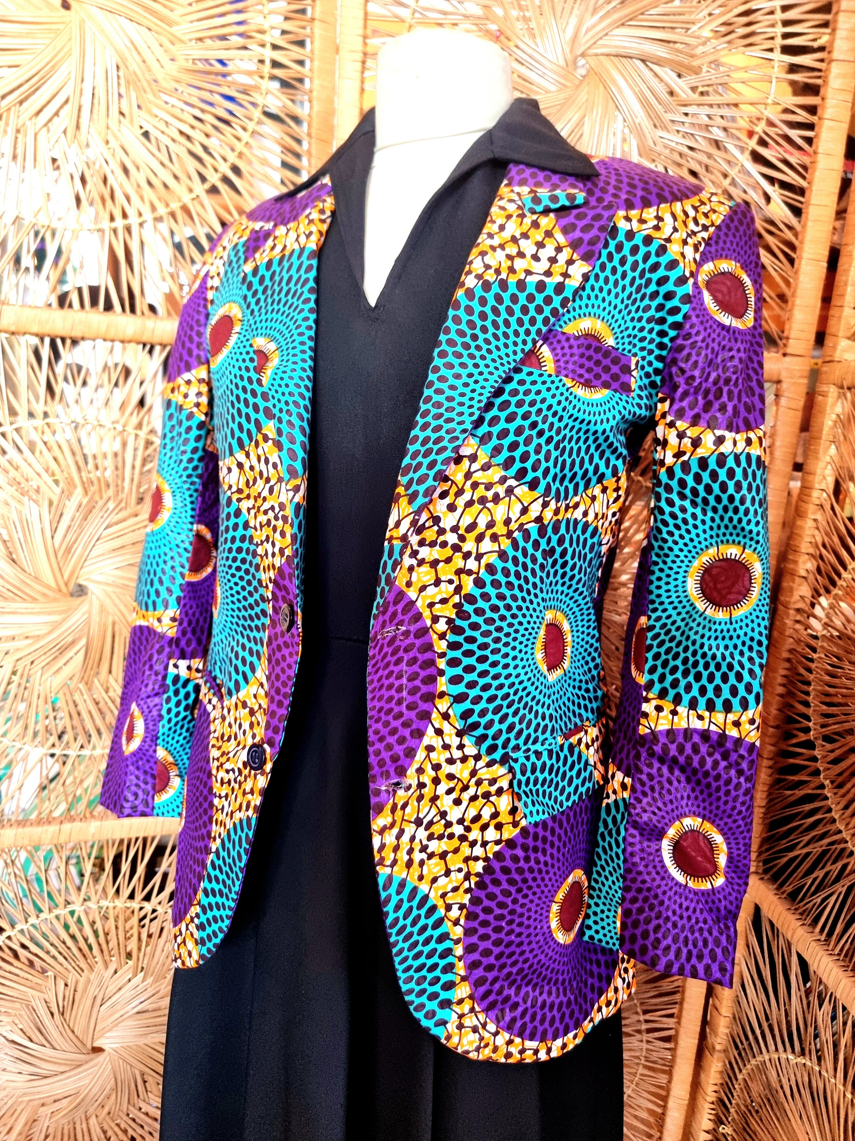 Brand New African Ankara Print Blazer Jacket