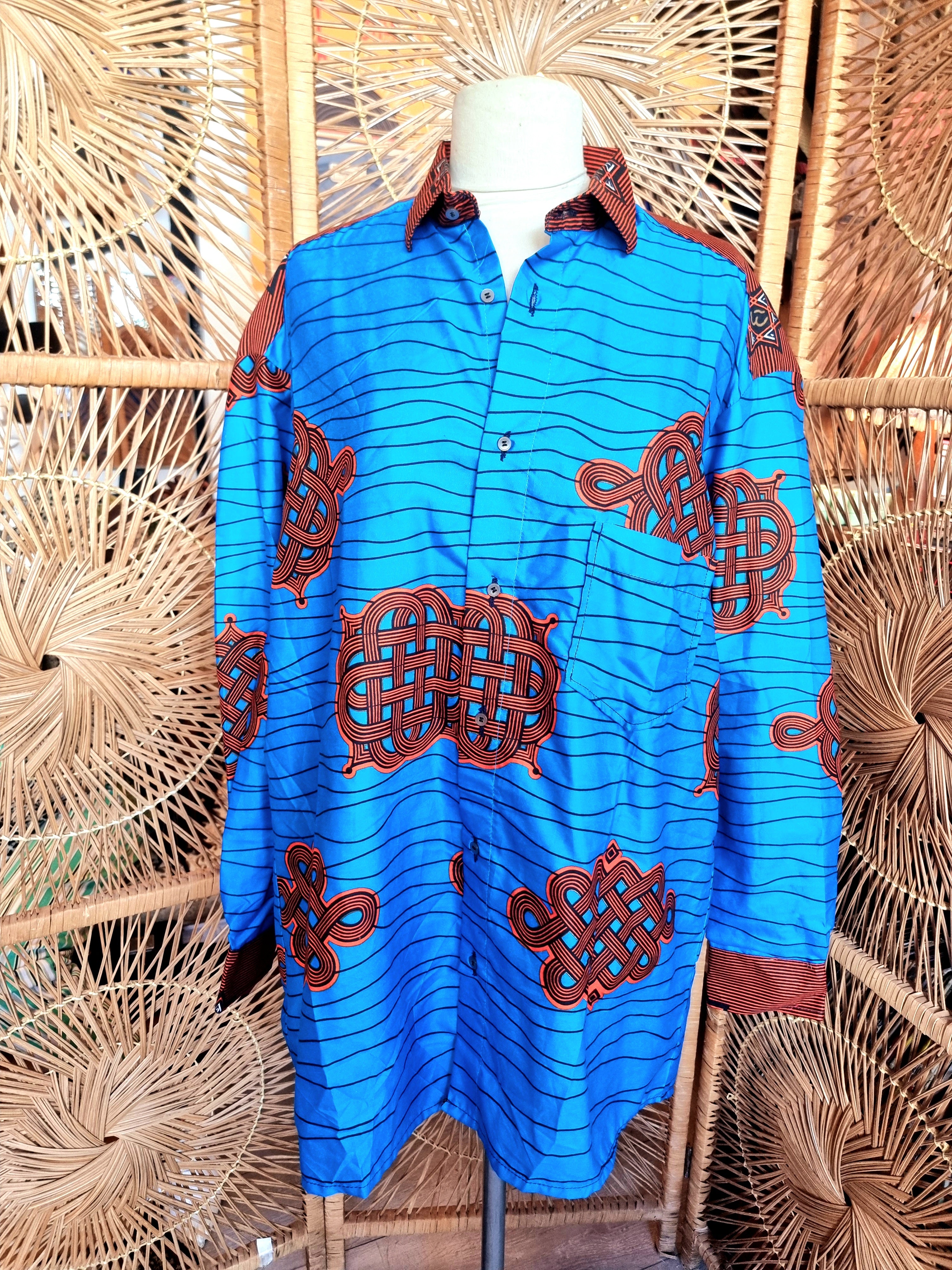 Brand New Oversize African Print Shirt