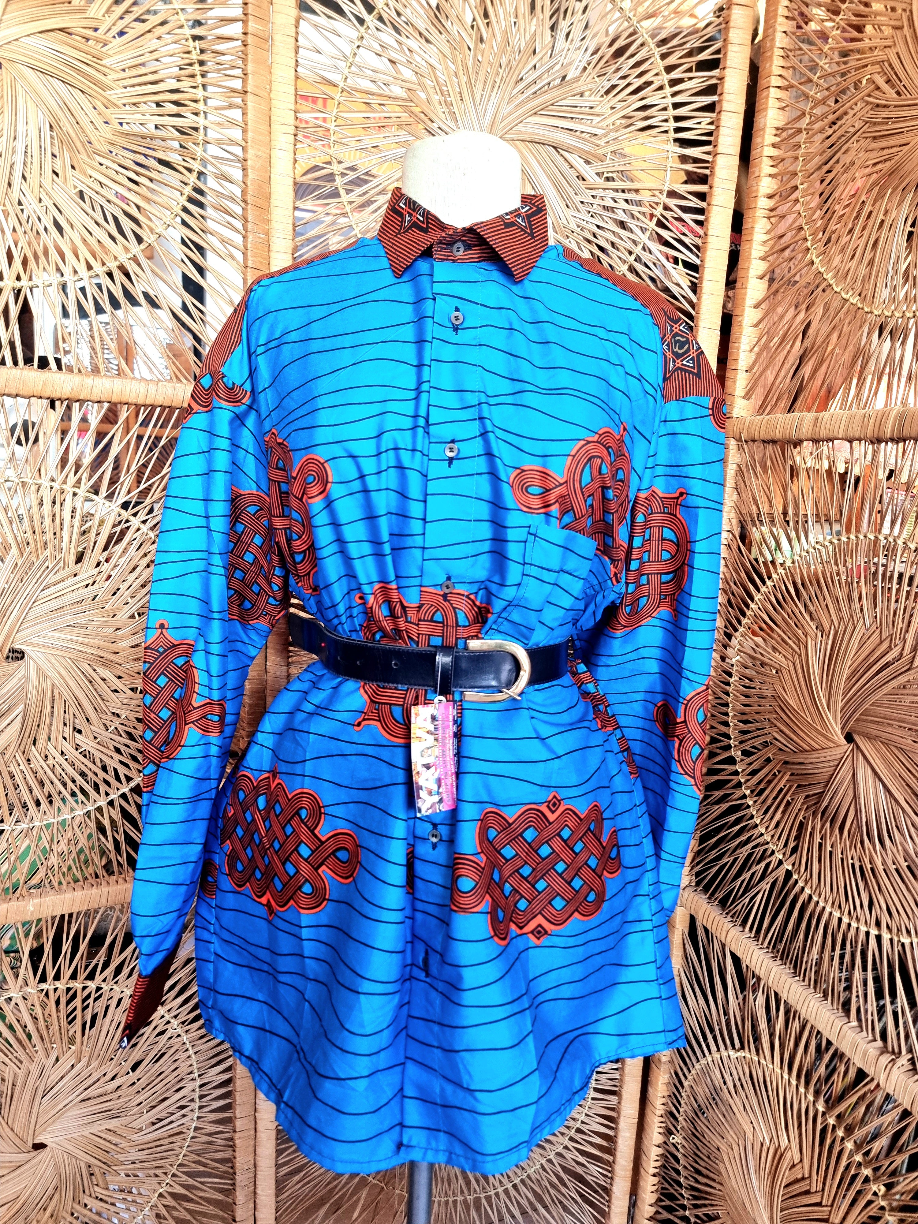 Brand New Oversize African Print Shirt