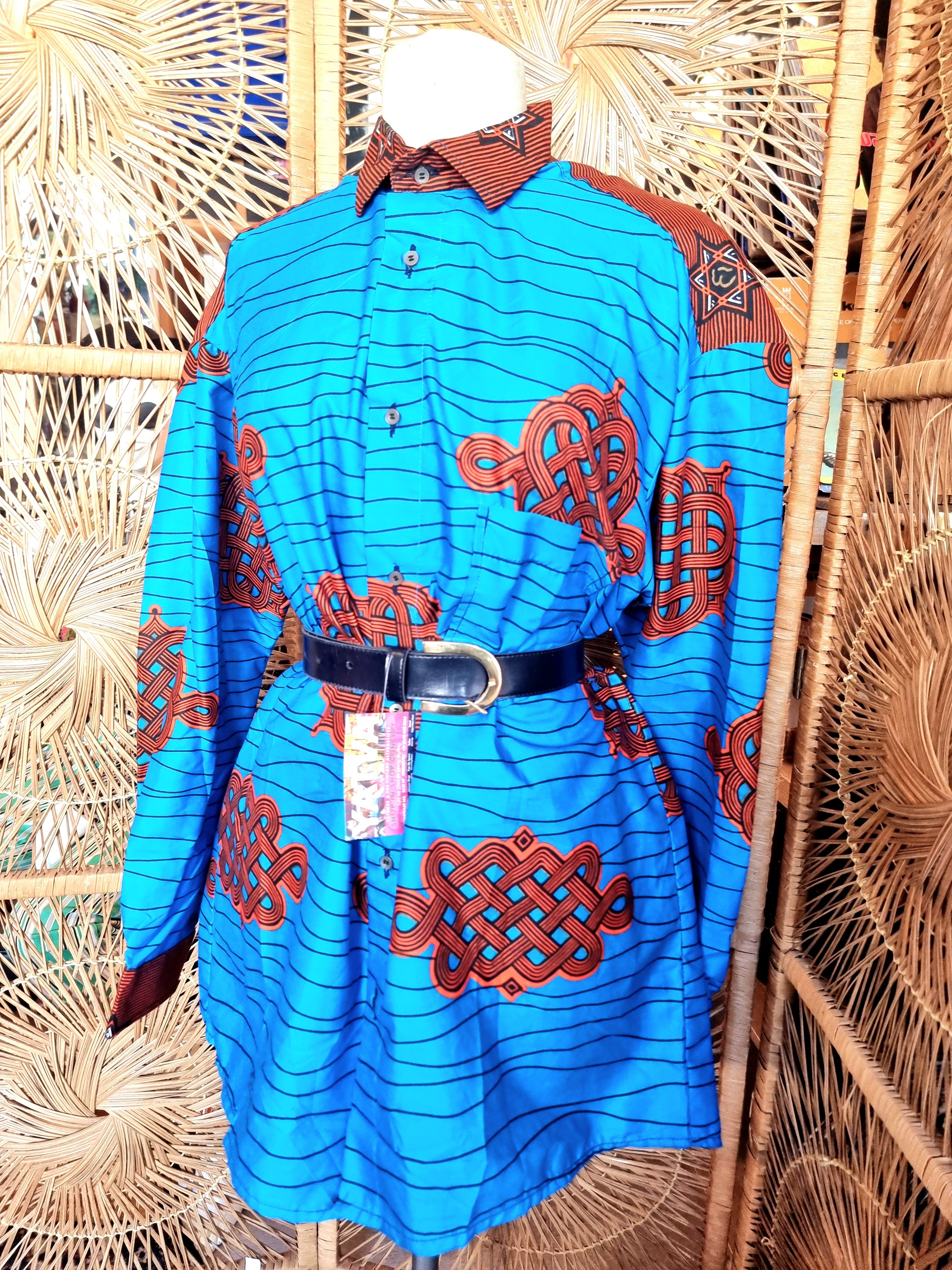 Brand New Oversize African Print Shirt