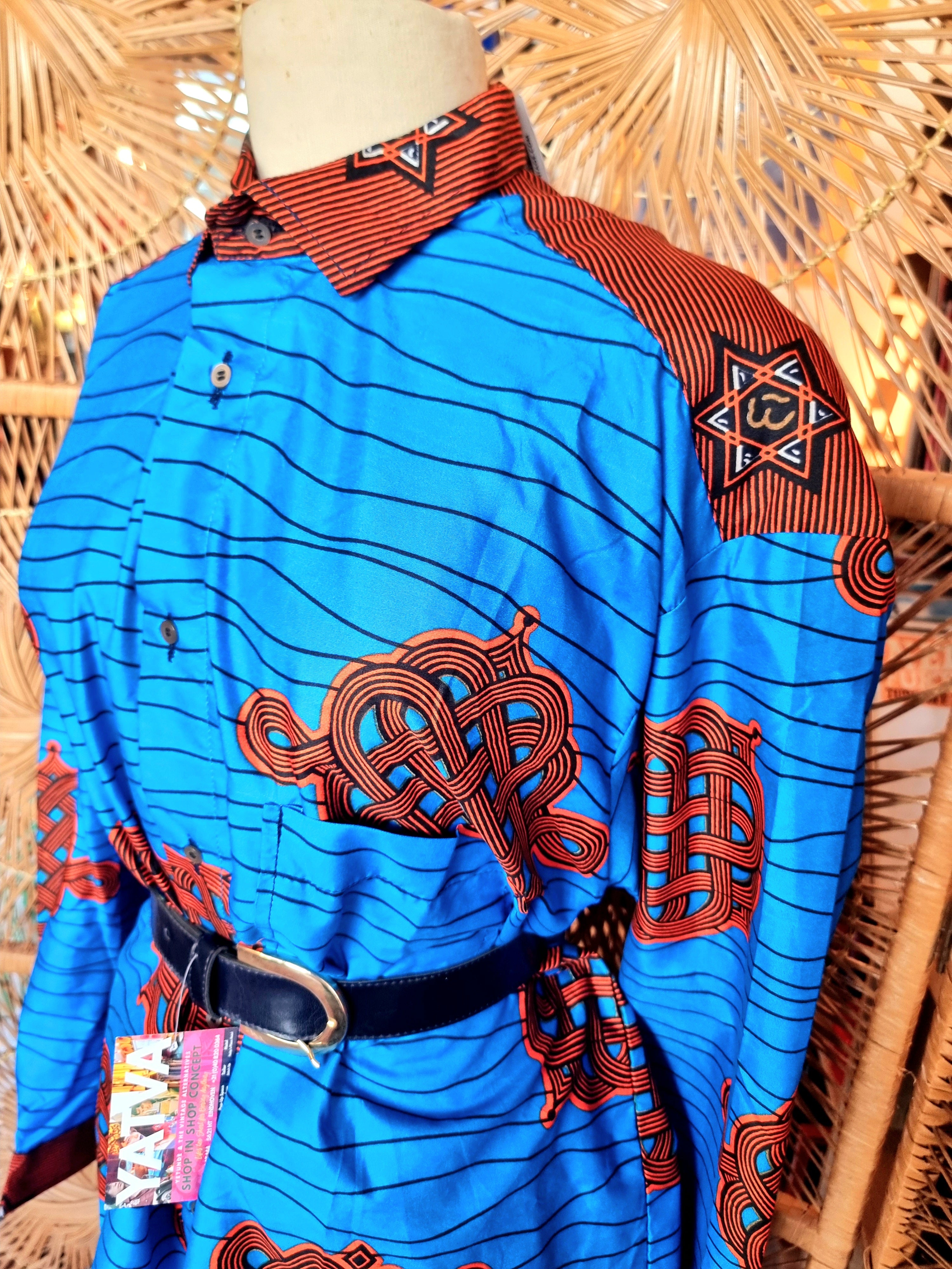 Brand New Oversize African Print Shirt