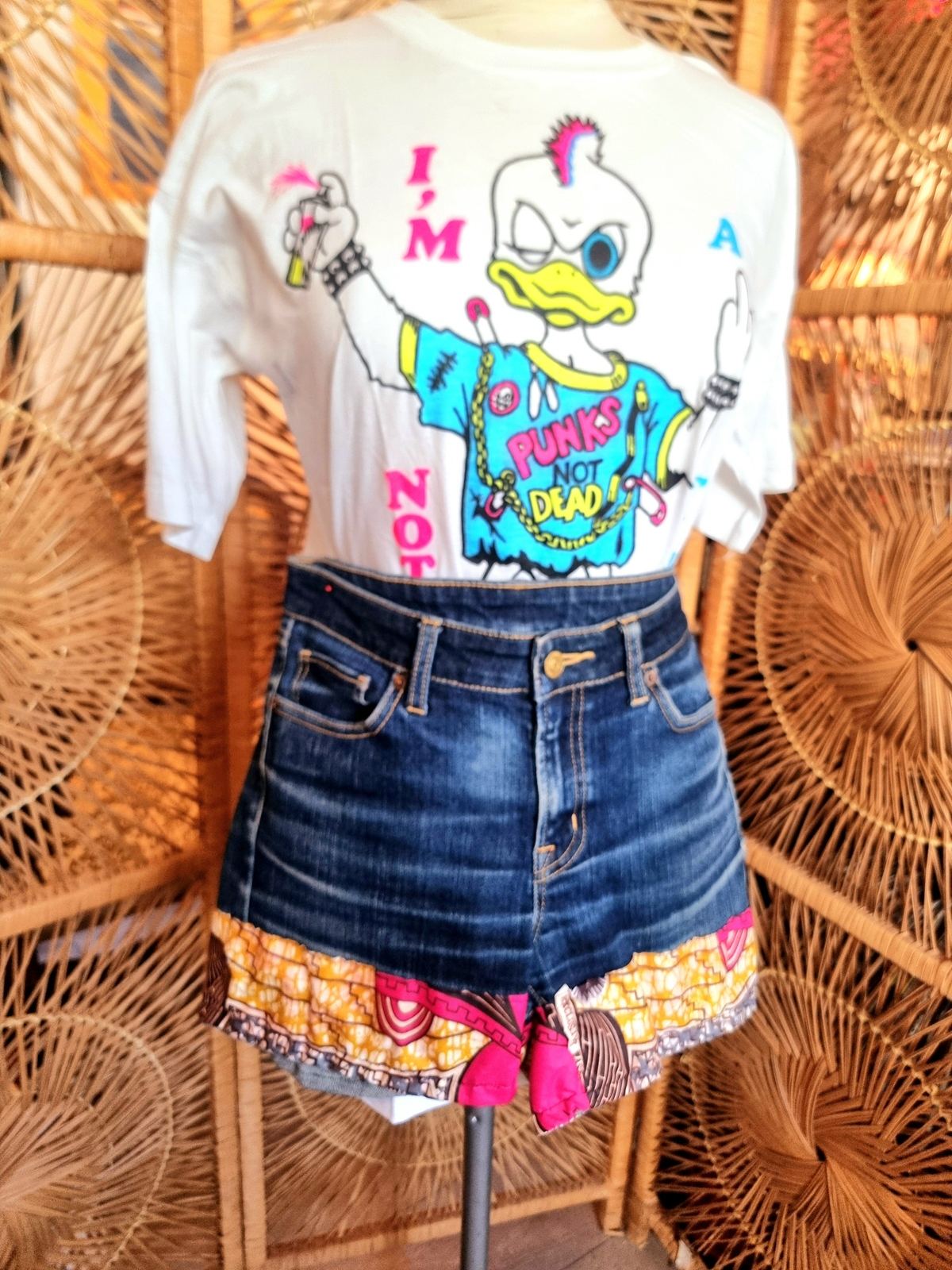 Customised Upcycled Denim Shorts