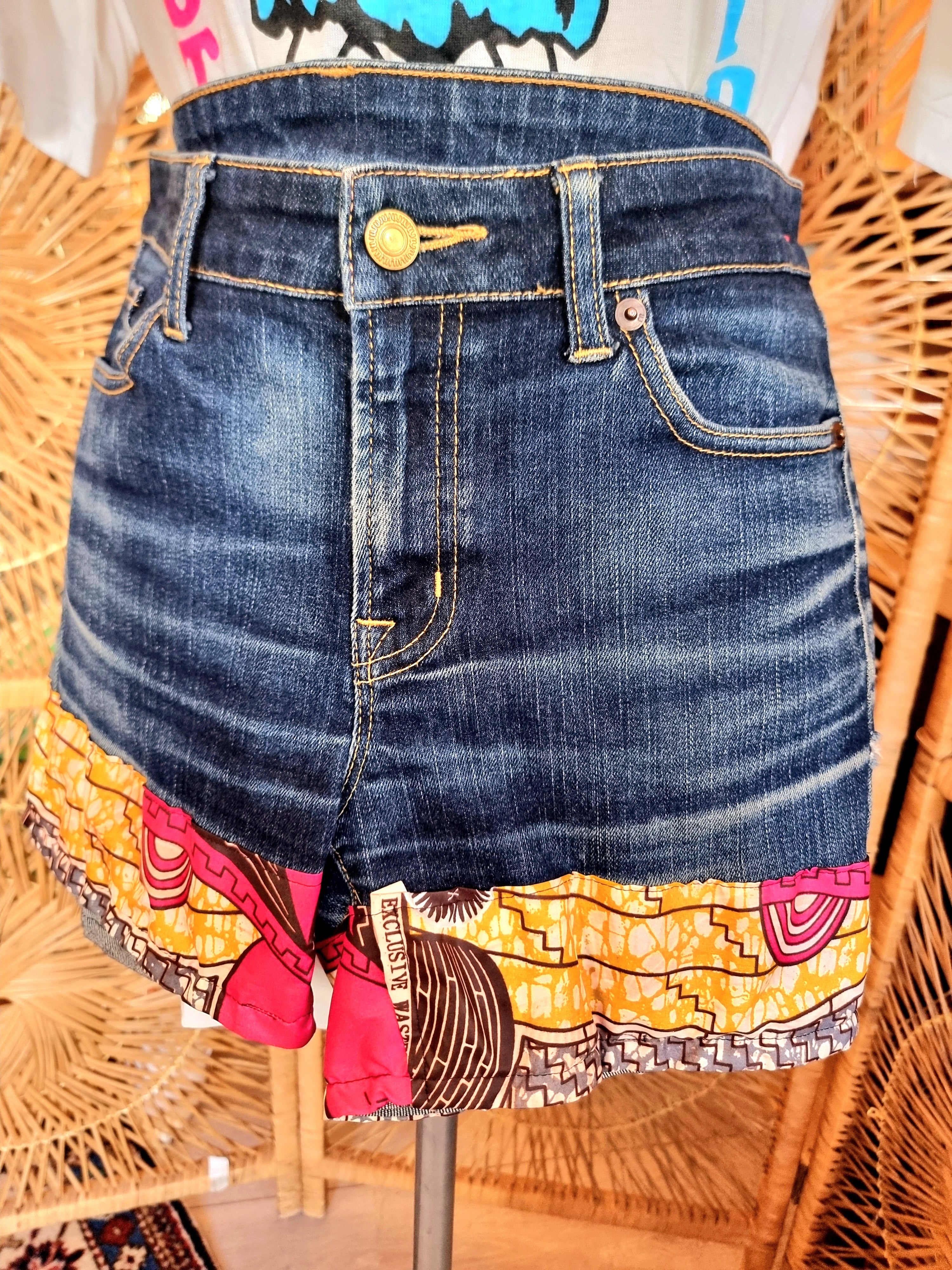 Customised Upcycled Denim Shorts