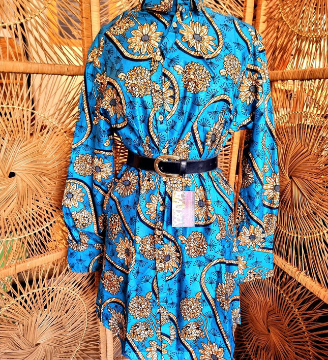 Brand New Oversize Abstract African Print Shirt