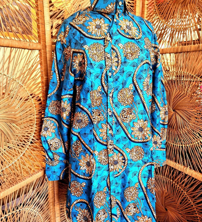 Brand New Oversize Abstract African Print Shirt