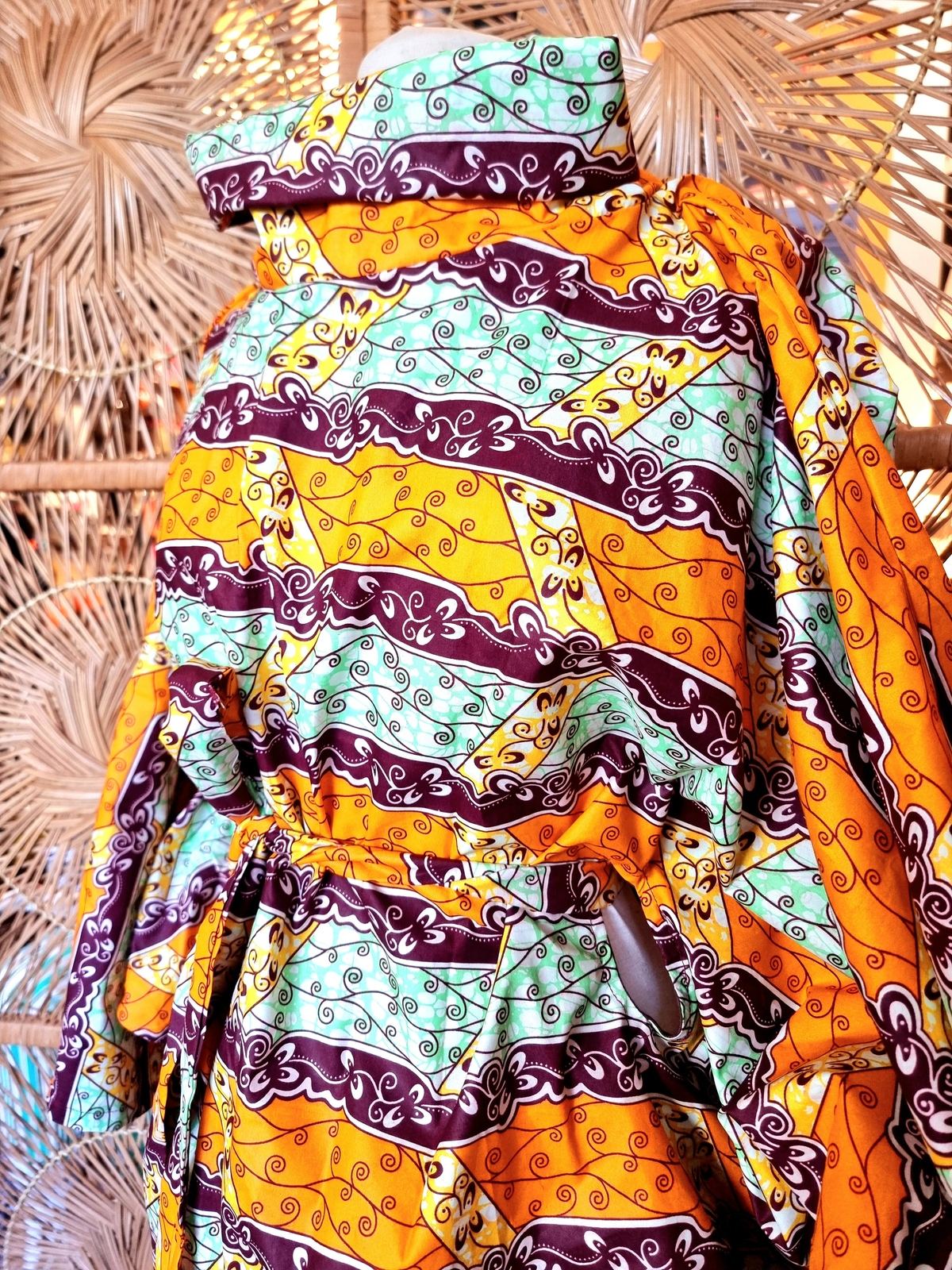 Brand New Oversize African Print Poncho style Blouse