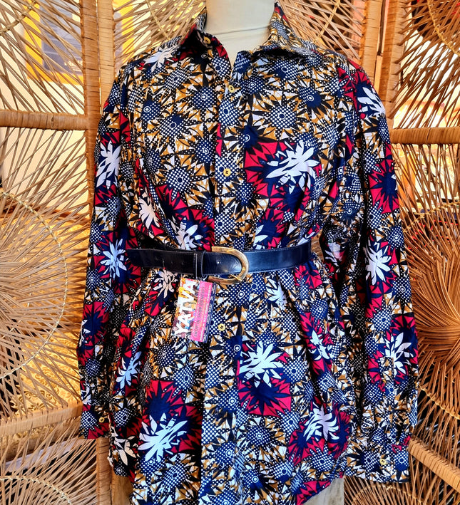 Brand New Oversize African Print Shirt