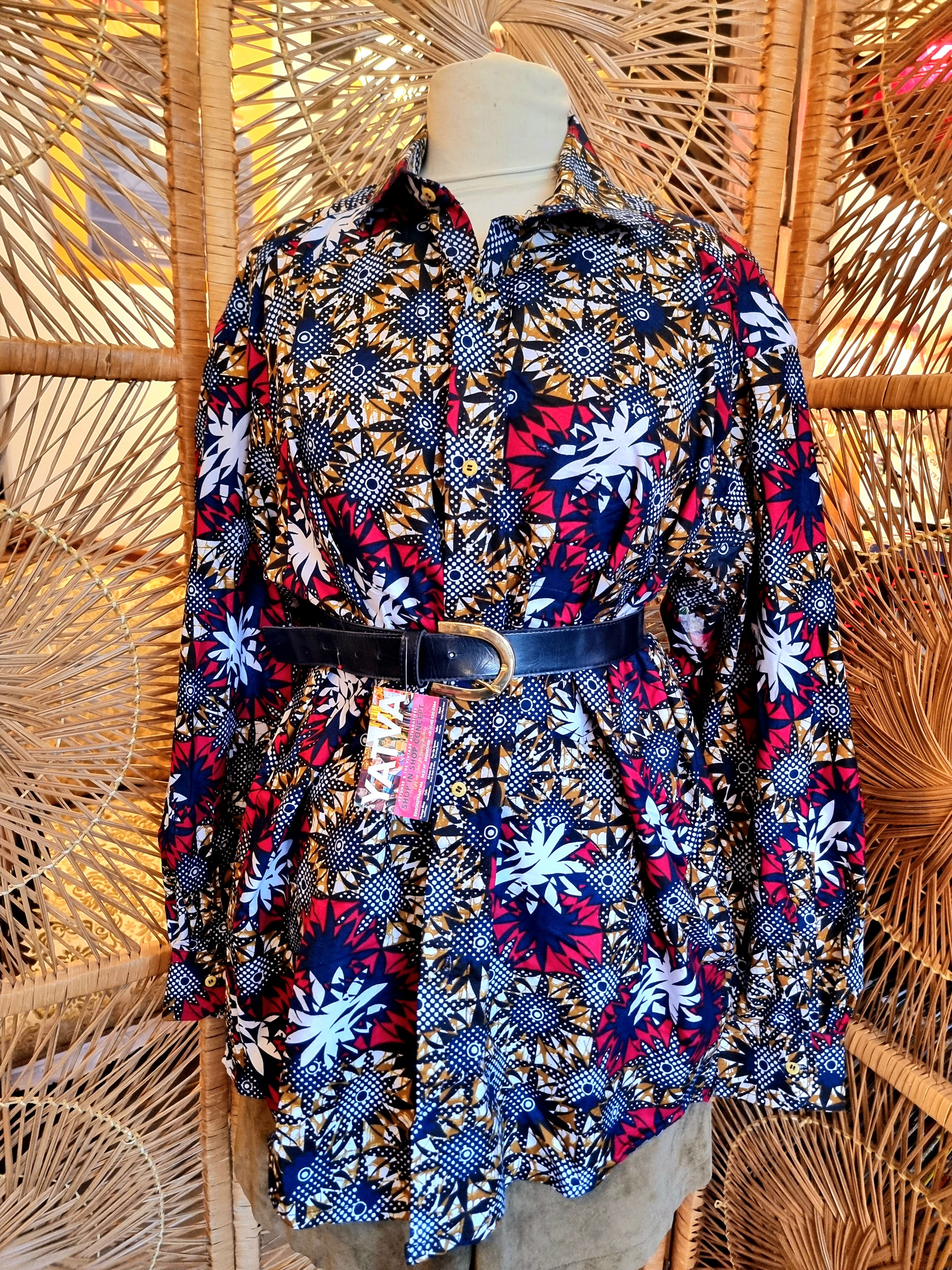 Brand New Oversize African Print Shirt