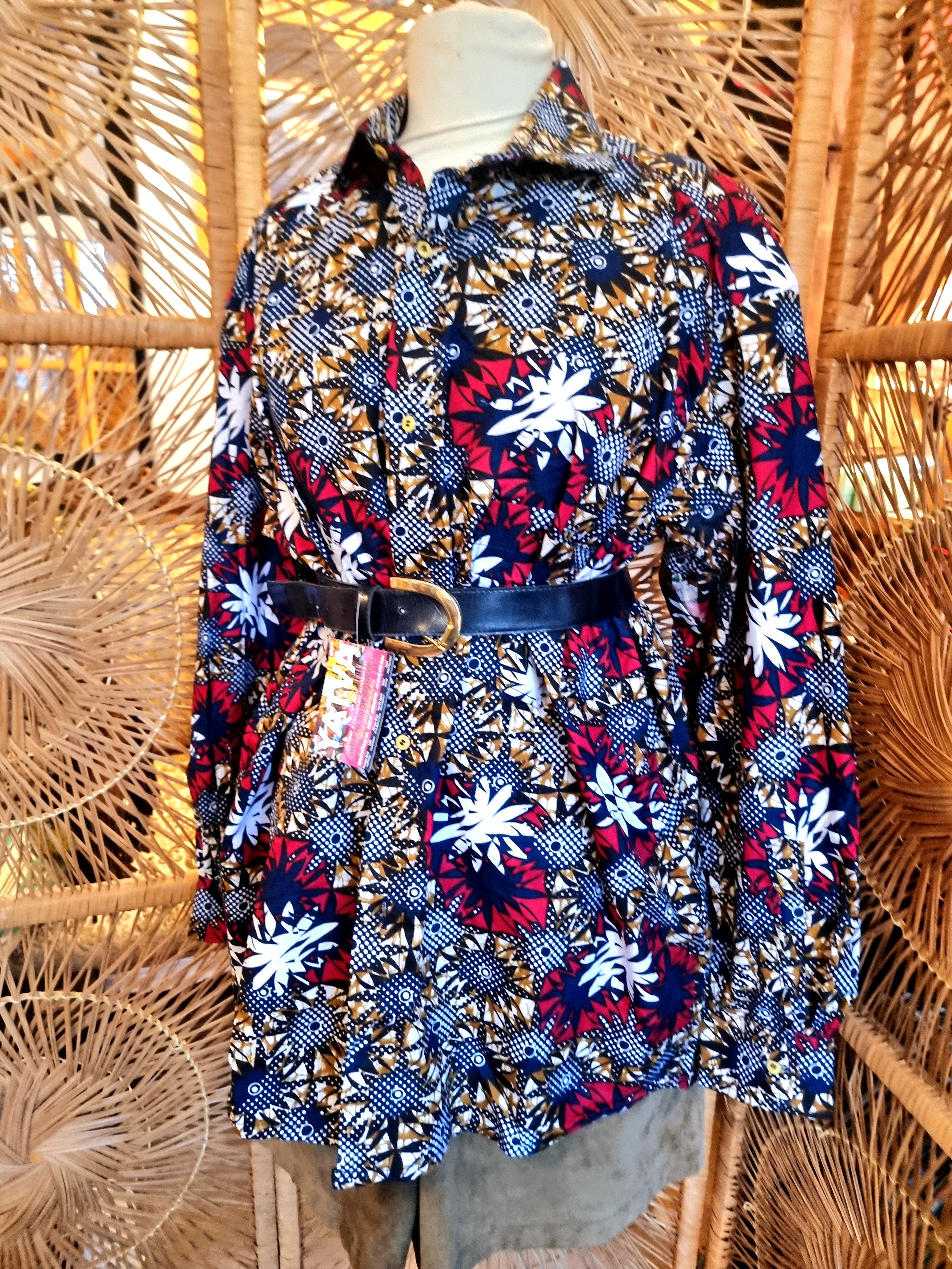 Brand New Oversize African Print Shirt