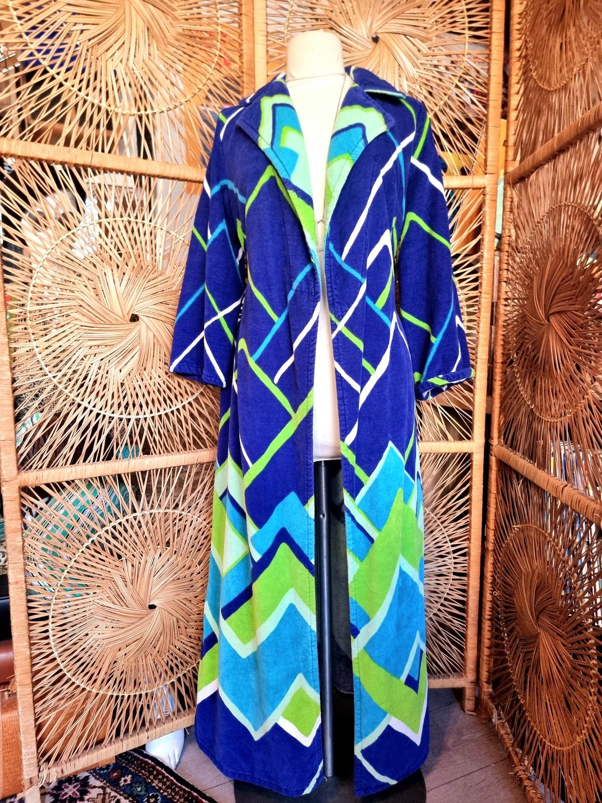 Vintage 70s/80s Vossen Model Towel Robe Dressing Coat