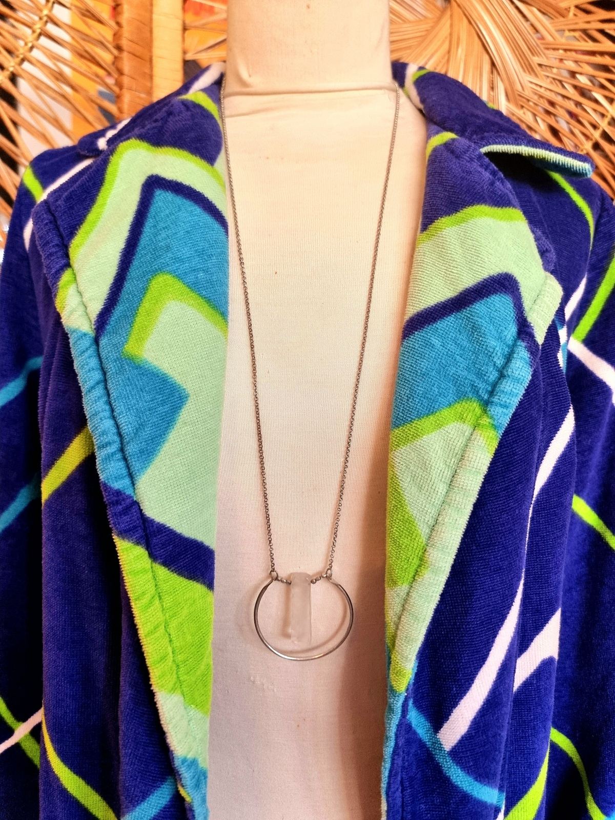 Vintage 70s/80s Vossen Model Towel Robe Dressing Coat