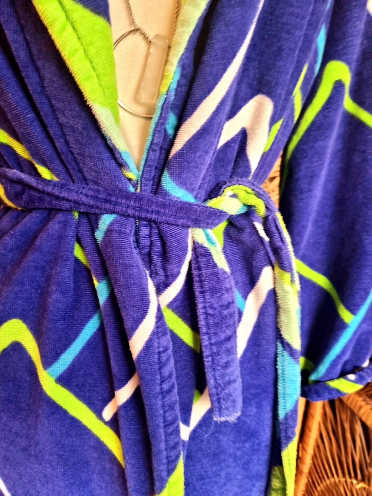 Vintage 70s/80s Vossen Model Towel Robe Dressing Coat