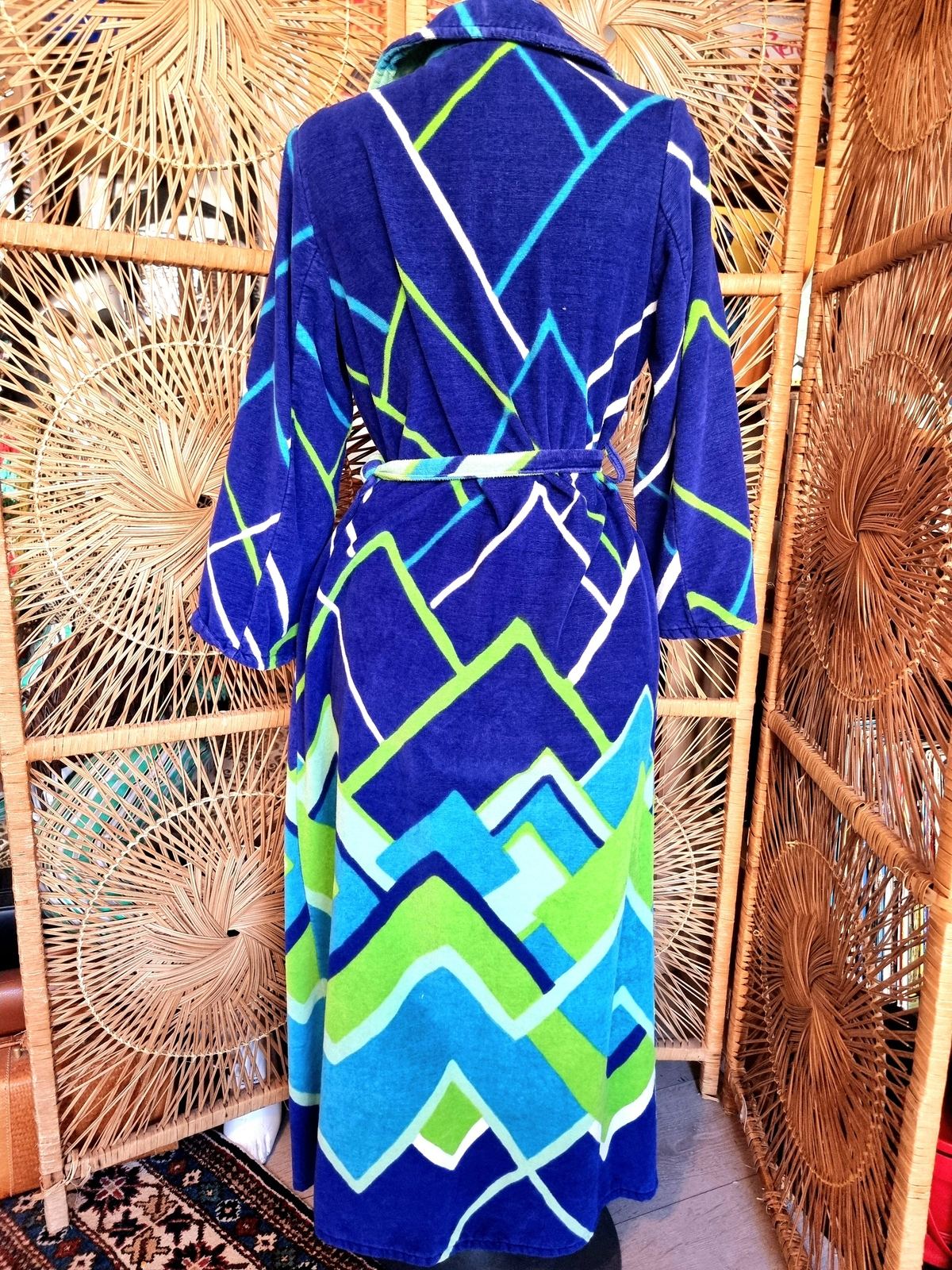 Vintage 70s/80s Vossen Model Towel Robe Dressing Coat