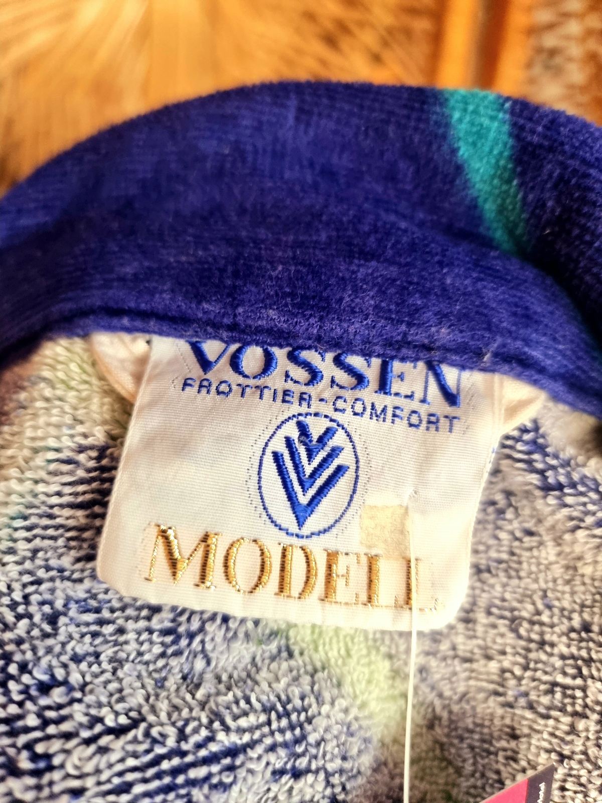 Vintage 70s/80s Vossen Model Towel Robe Dressing Coat