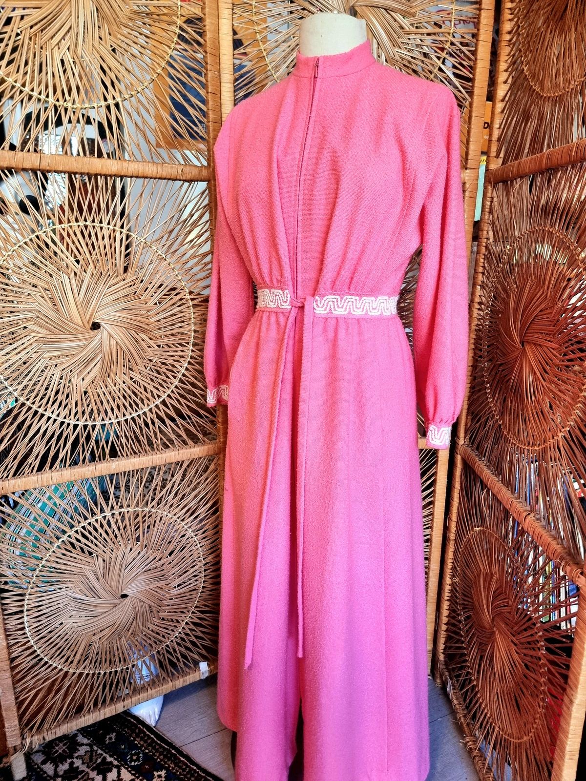 Vintage 70's Hanro Towel Robe Dressing Coat