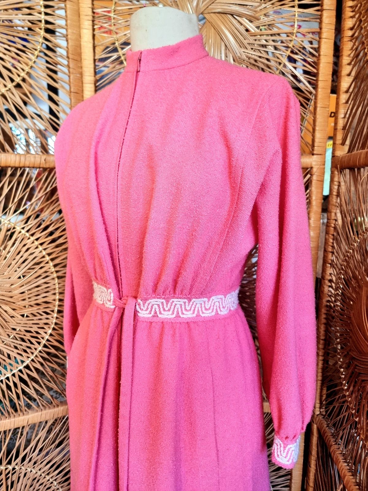 Vintage 70's Hanro Towel Robe Dressing Coat