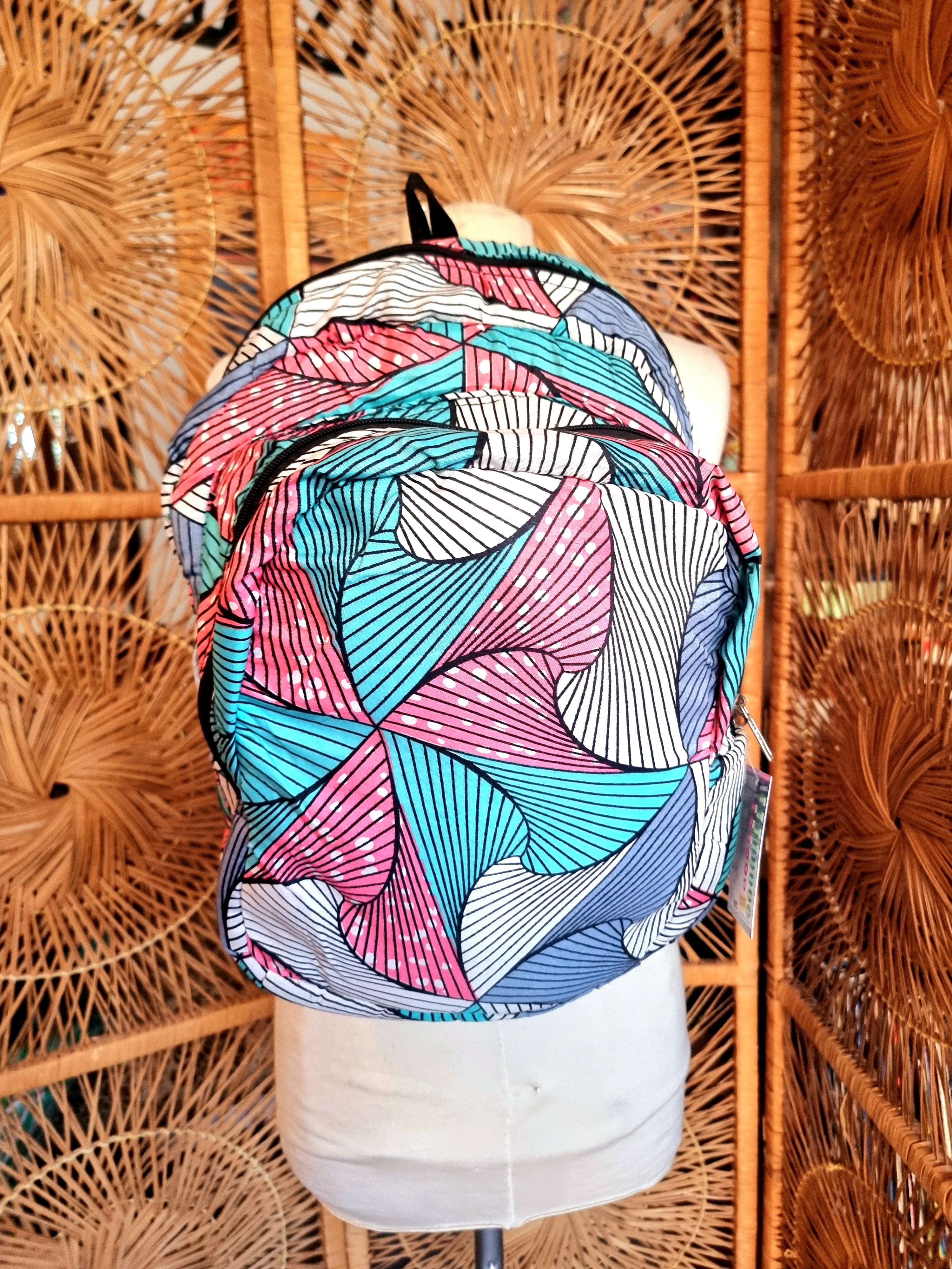 Brand New Ankara Vilsco Fabric Backpack