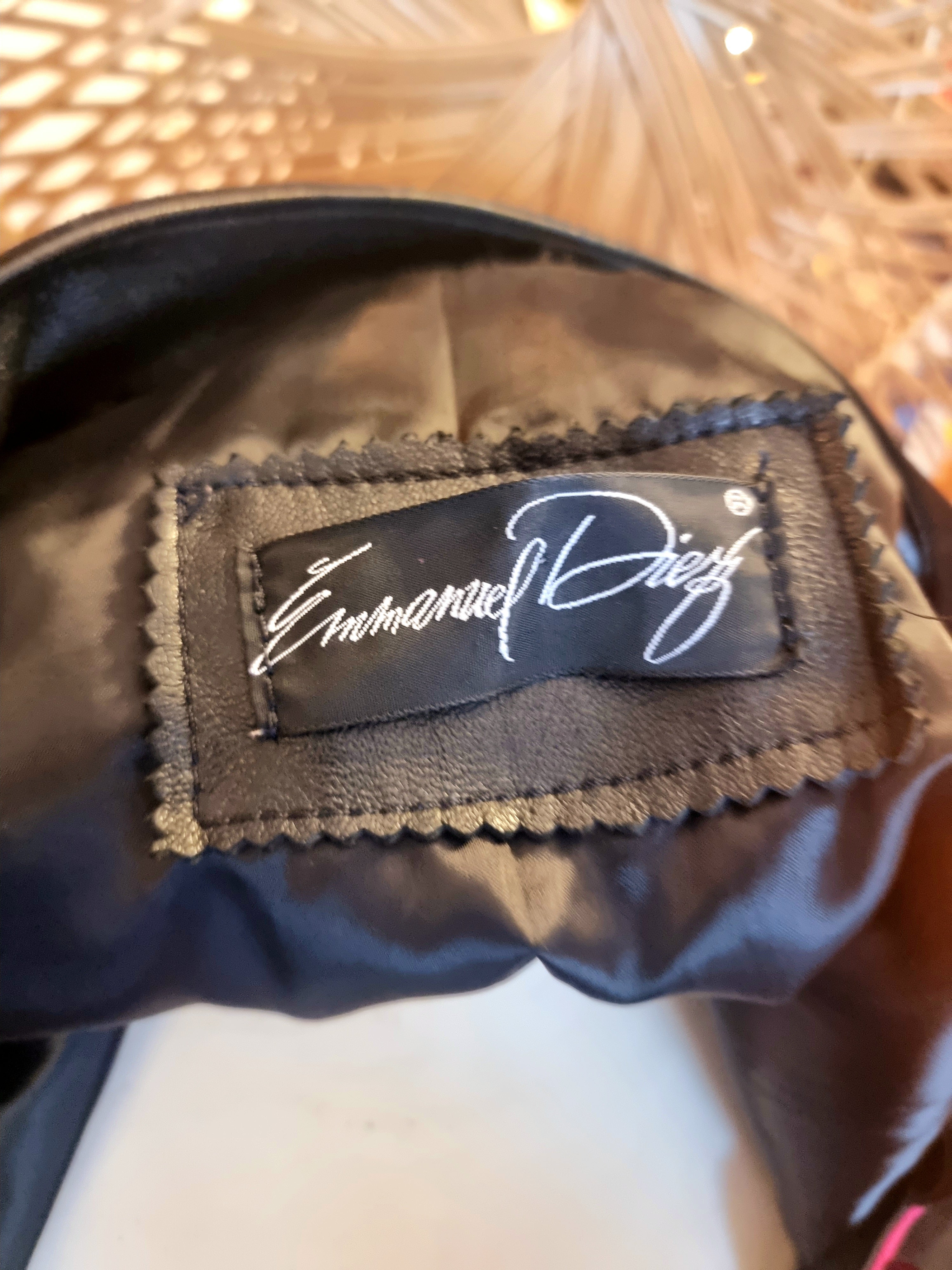 Leather oversize Bomber Jacket