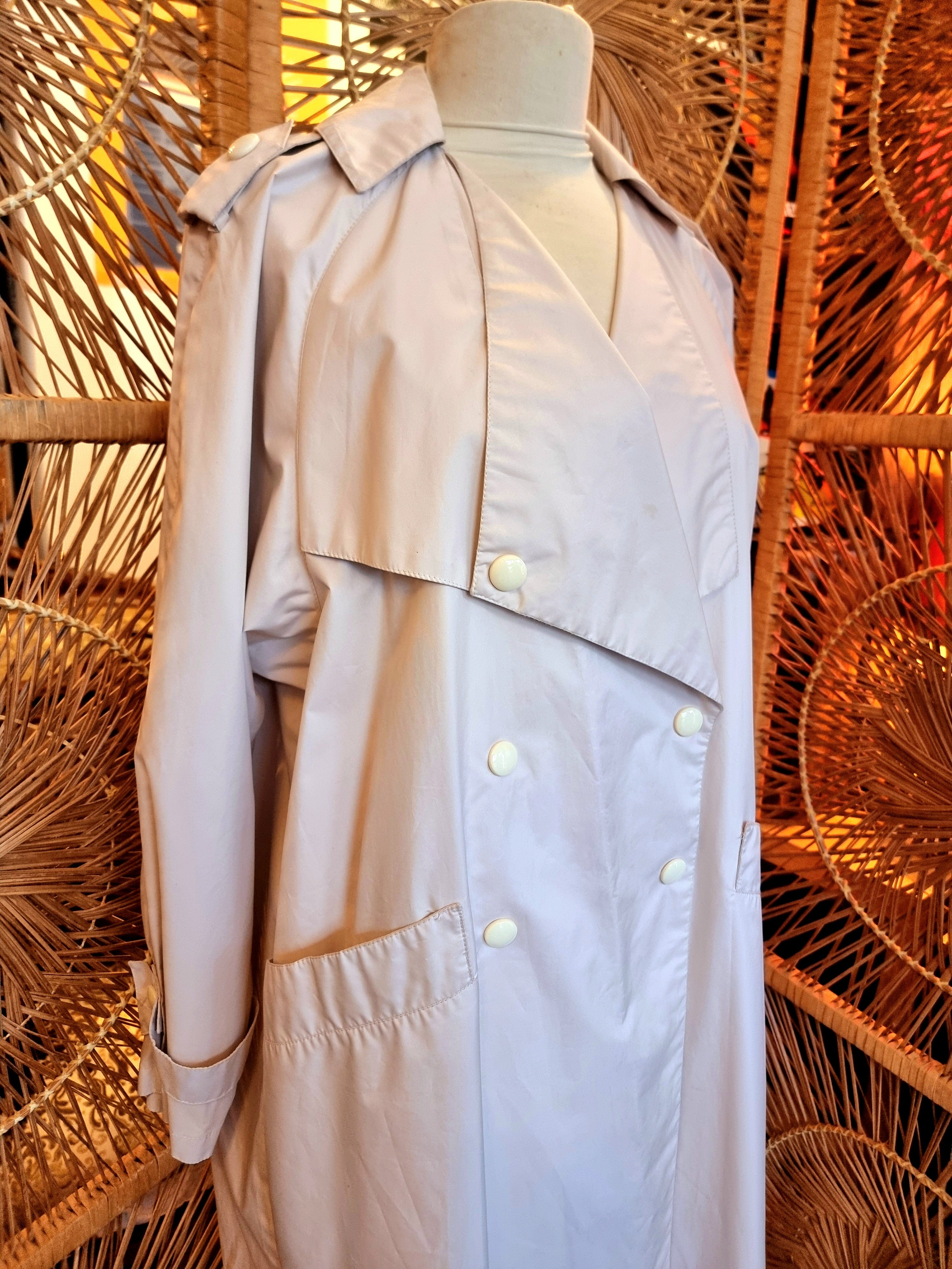 Vintage 80s Norbert Nel Paris TrenchCoat