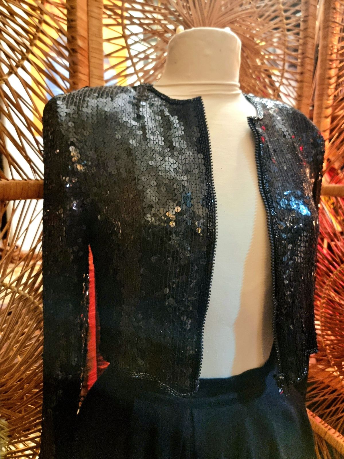 Sequined crop Jacket