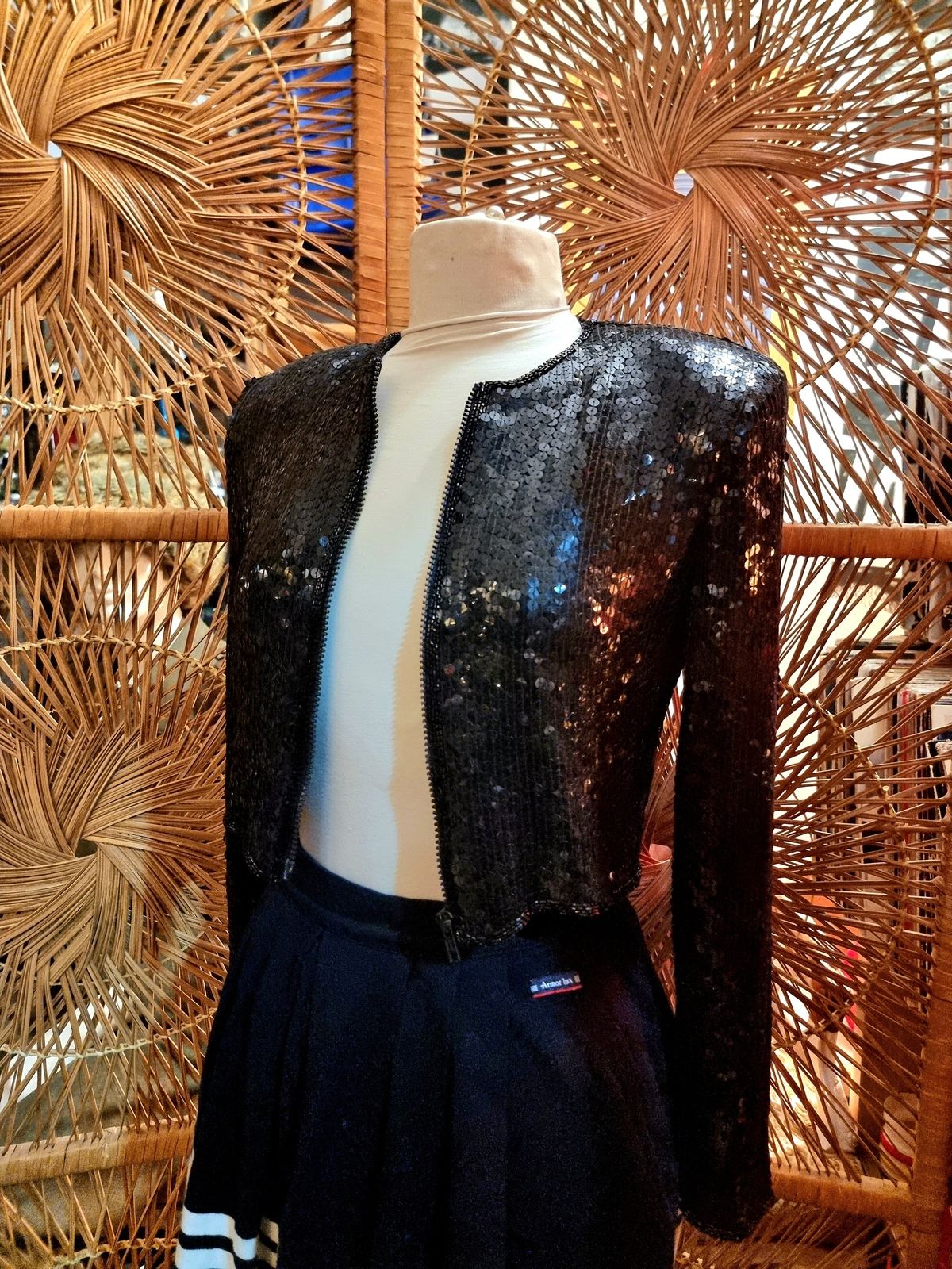 Sequined crop Jacket
