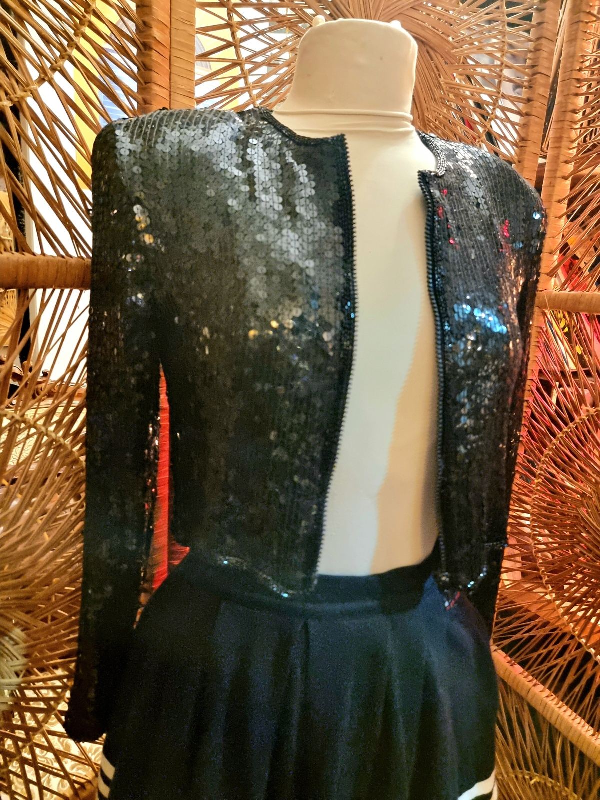 Sequined crop Jacket