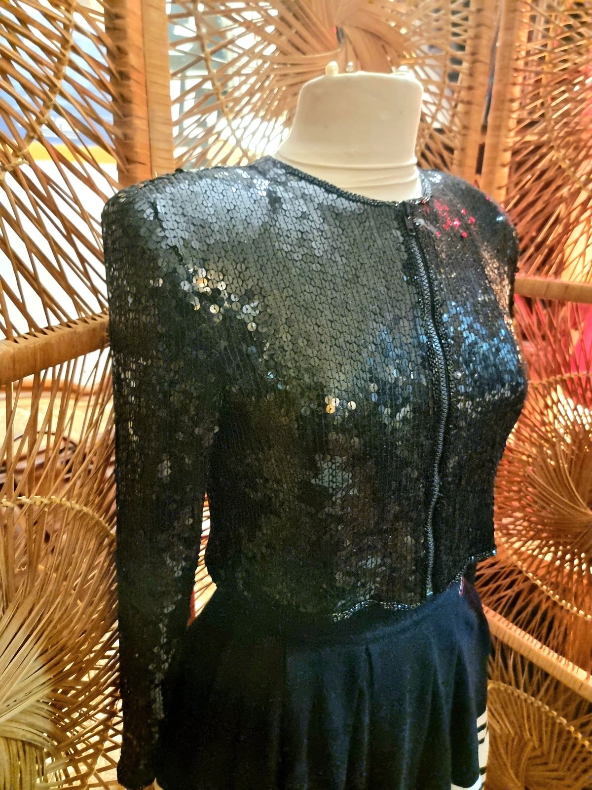 Sequined crop Jacket