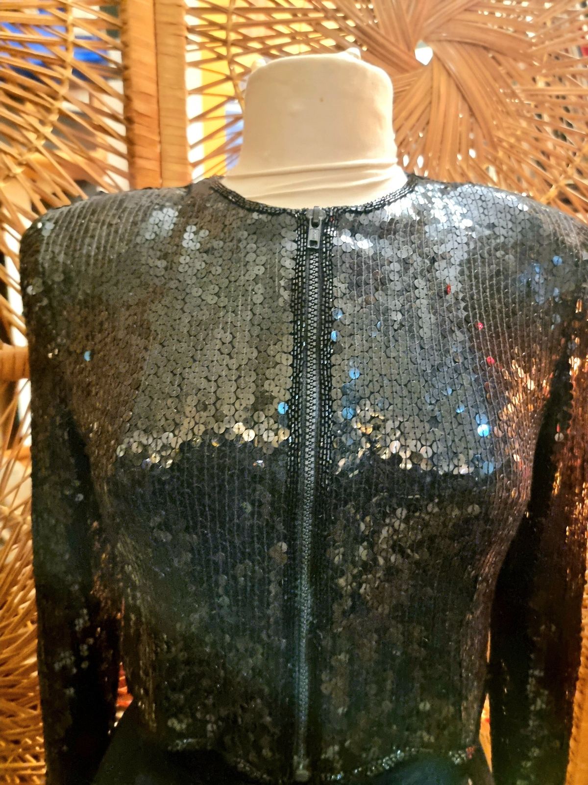 Sequined crop Jacket