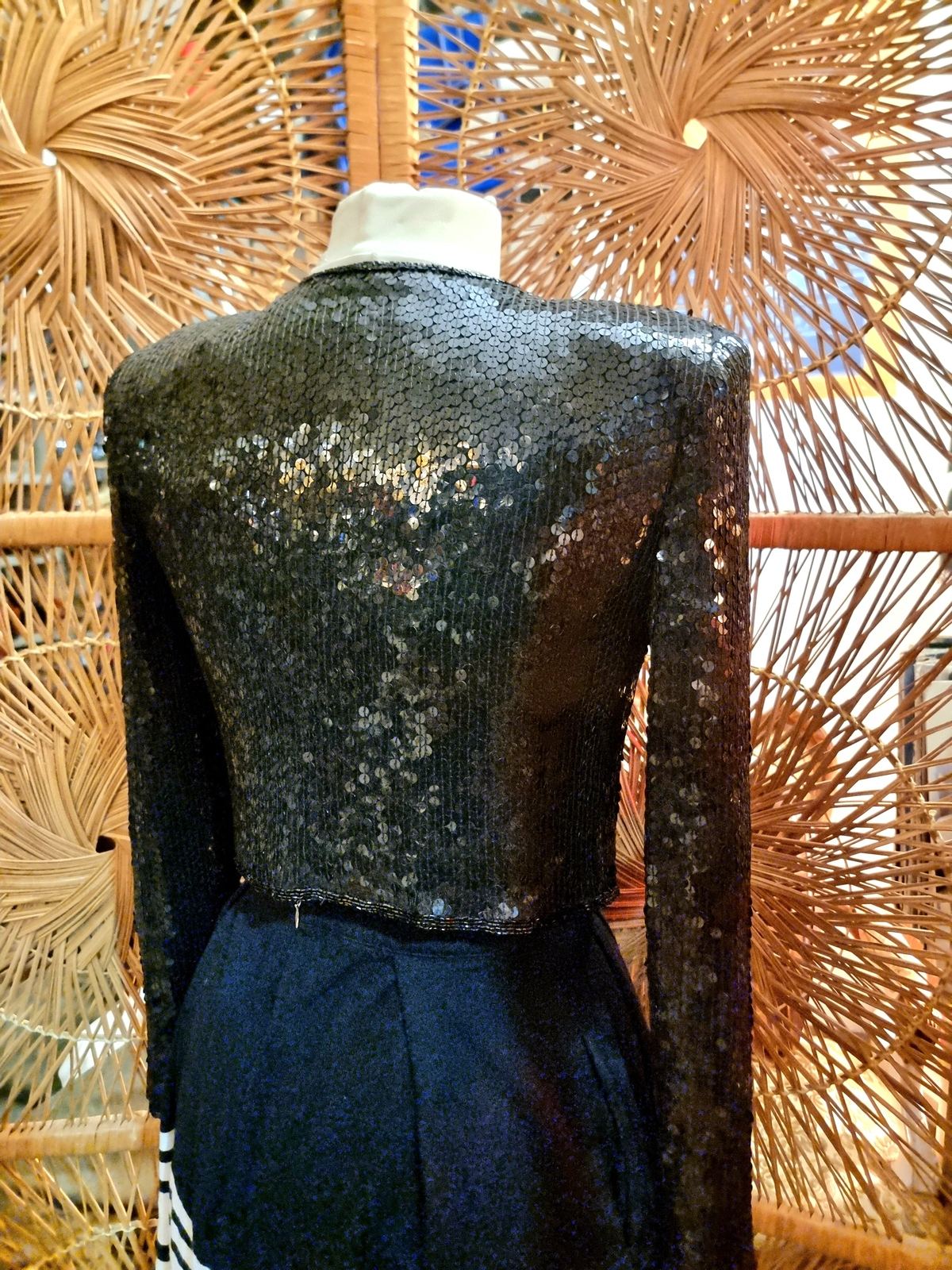 Sequined crop Jacket
