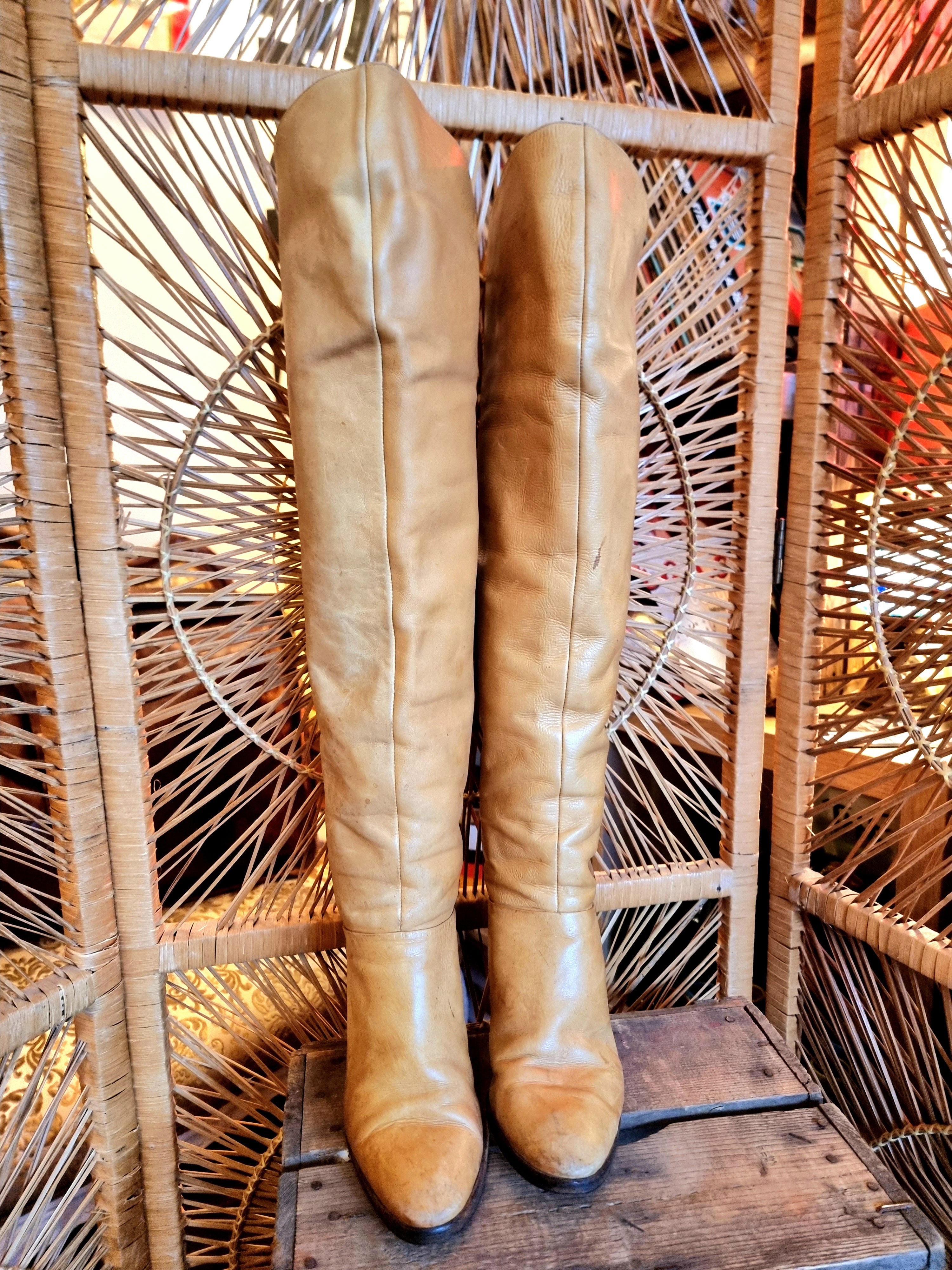 Vintage 80's Antonio Marano Knee Boots