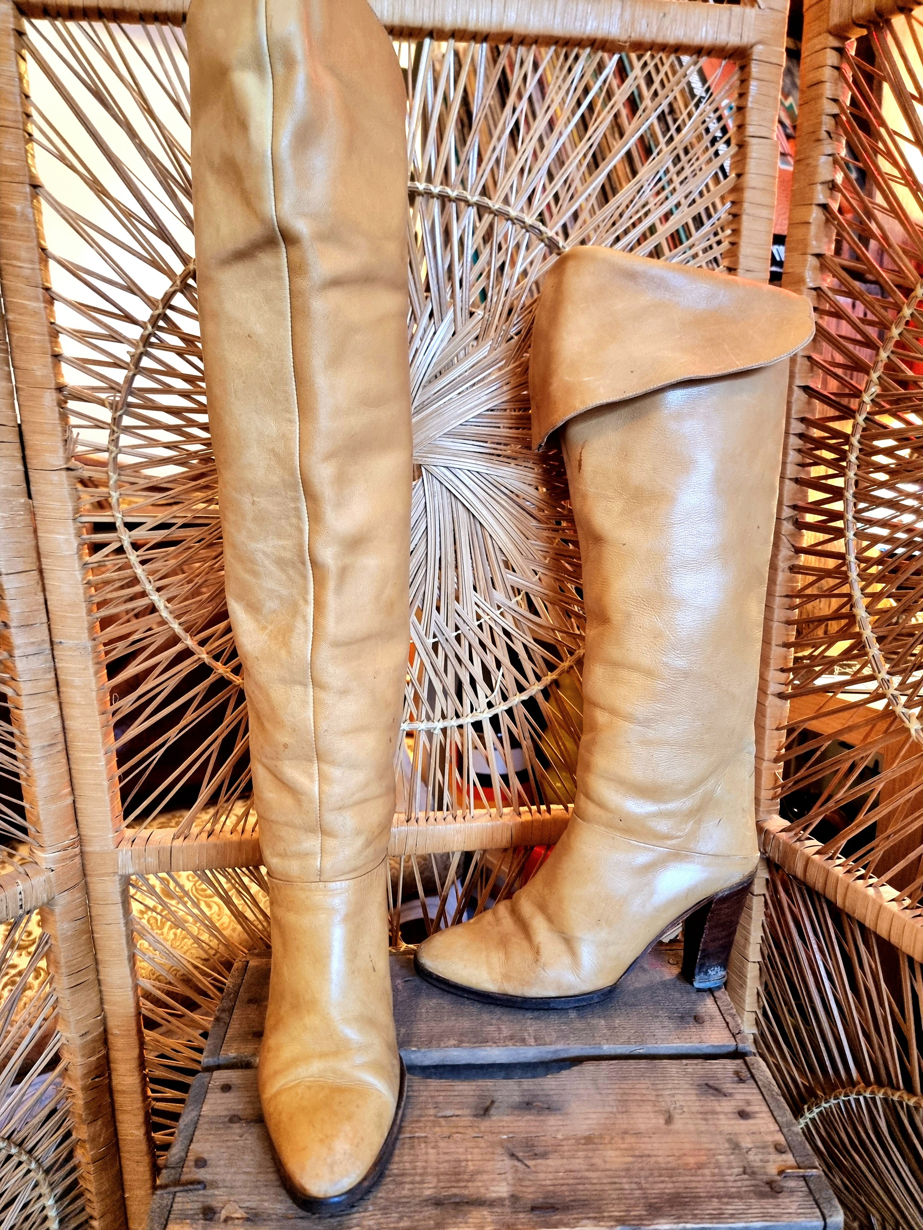 Vintage 80's Antonio Marano Knee Boots