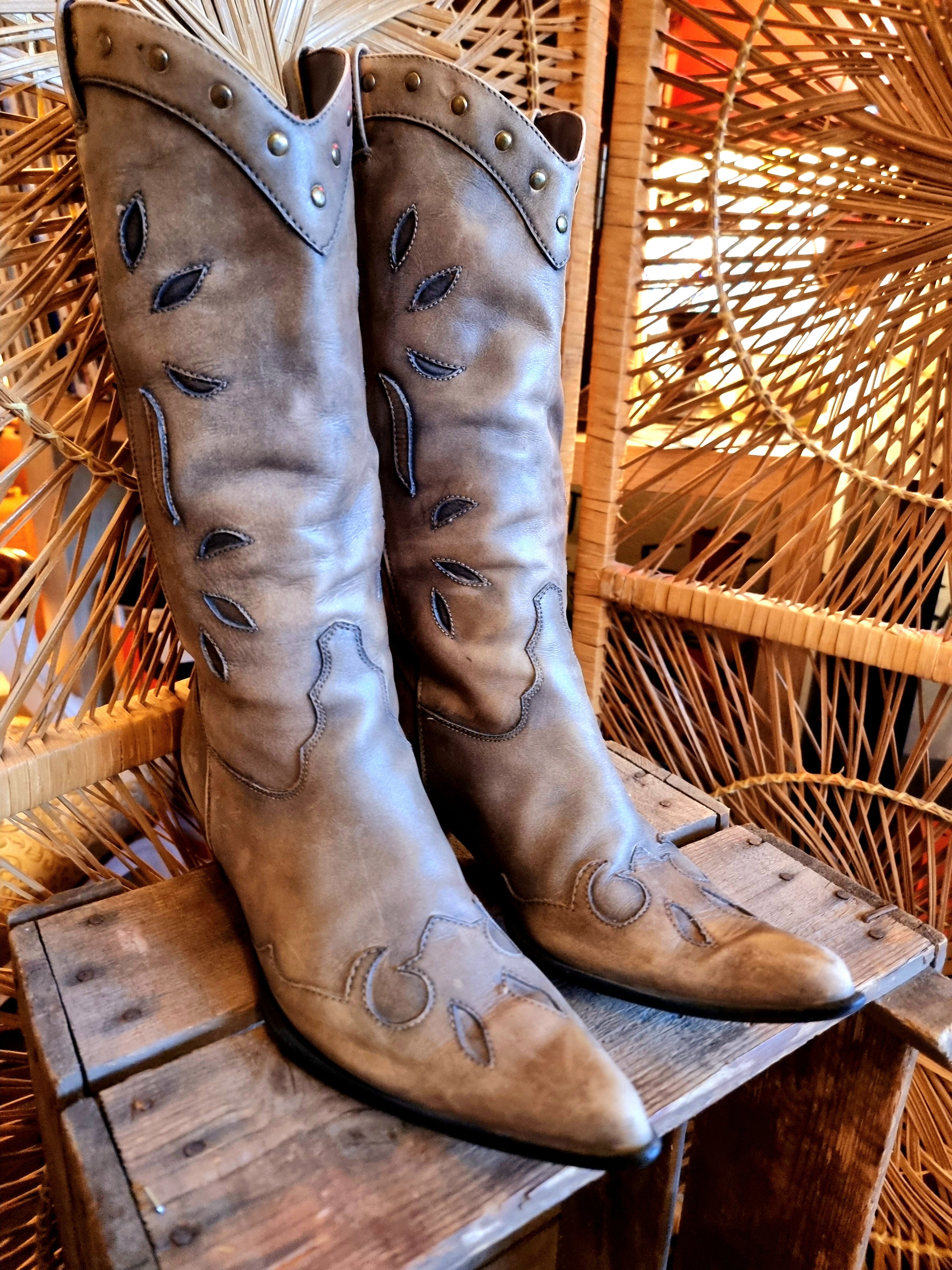 Vintage Lake Eagle Cowboy Boots