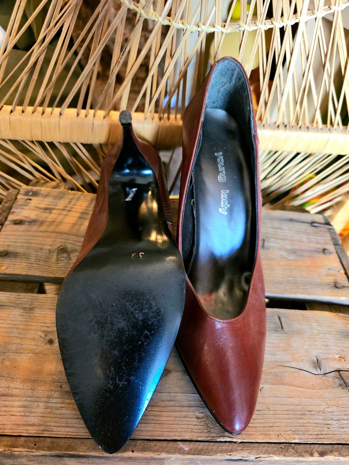 YV214 Vintage 80´s Young Lady shoes