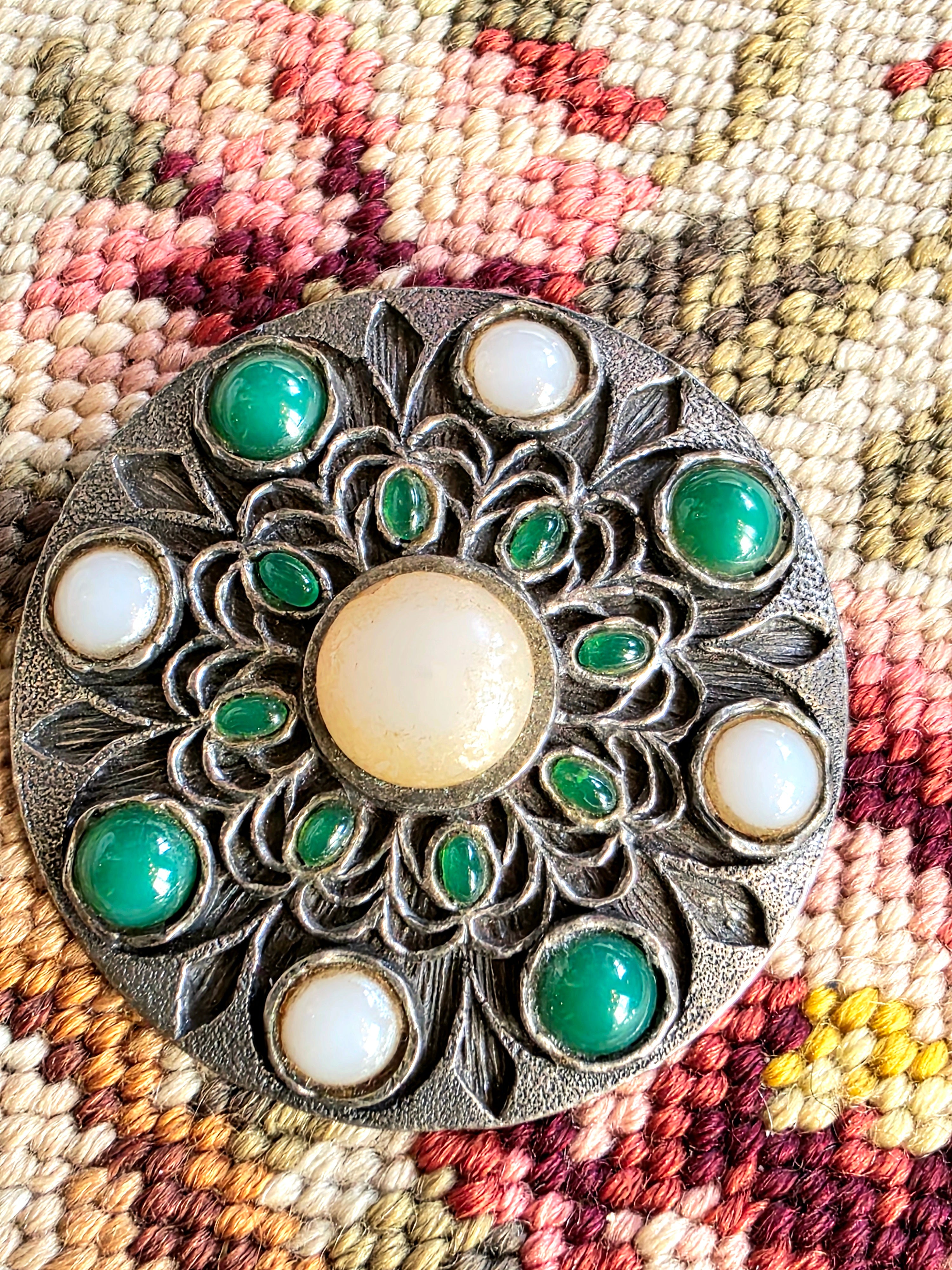Vintage 50's Floral Brooch