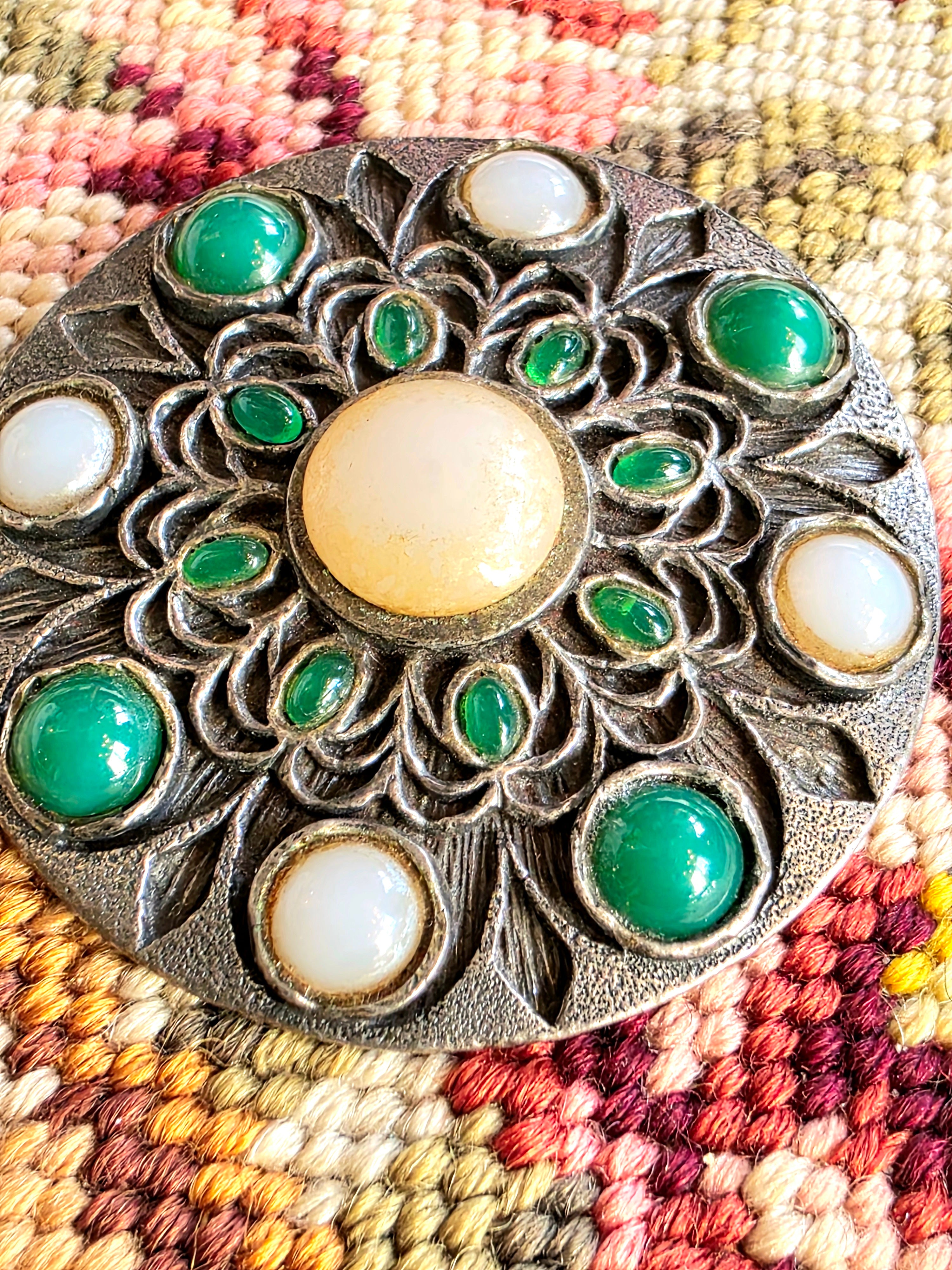 Vintage 50's Floral Brooch