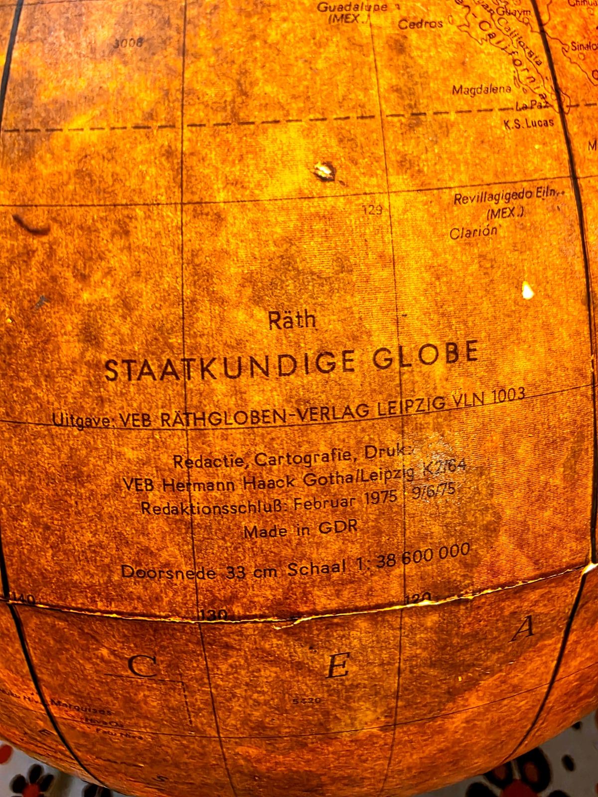 Mid-Century Light Globe by Paul Rathräth staatkundige , 1950s