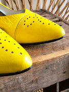 Vintage 80s Annabelle Neon Heel Yellow