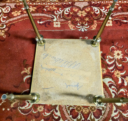 Set of 3 Vintage 1950s Marble Top Nesting Tables