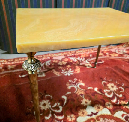 Set of 3 Vintage 1950s Marble Top Nesting Tables