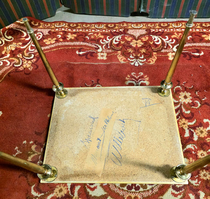 Set of 3 Vintage 1950s Marble Top Nesting Tables