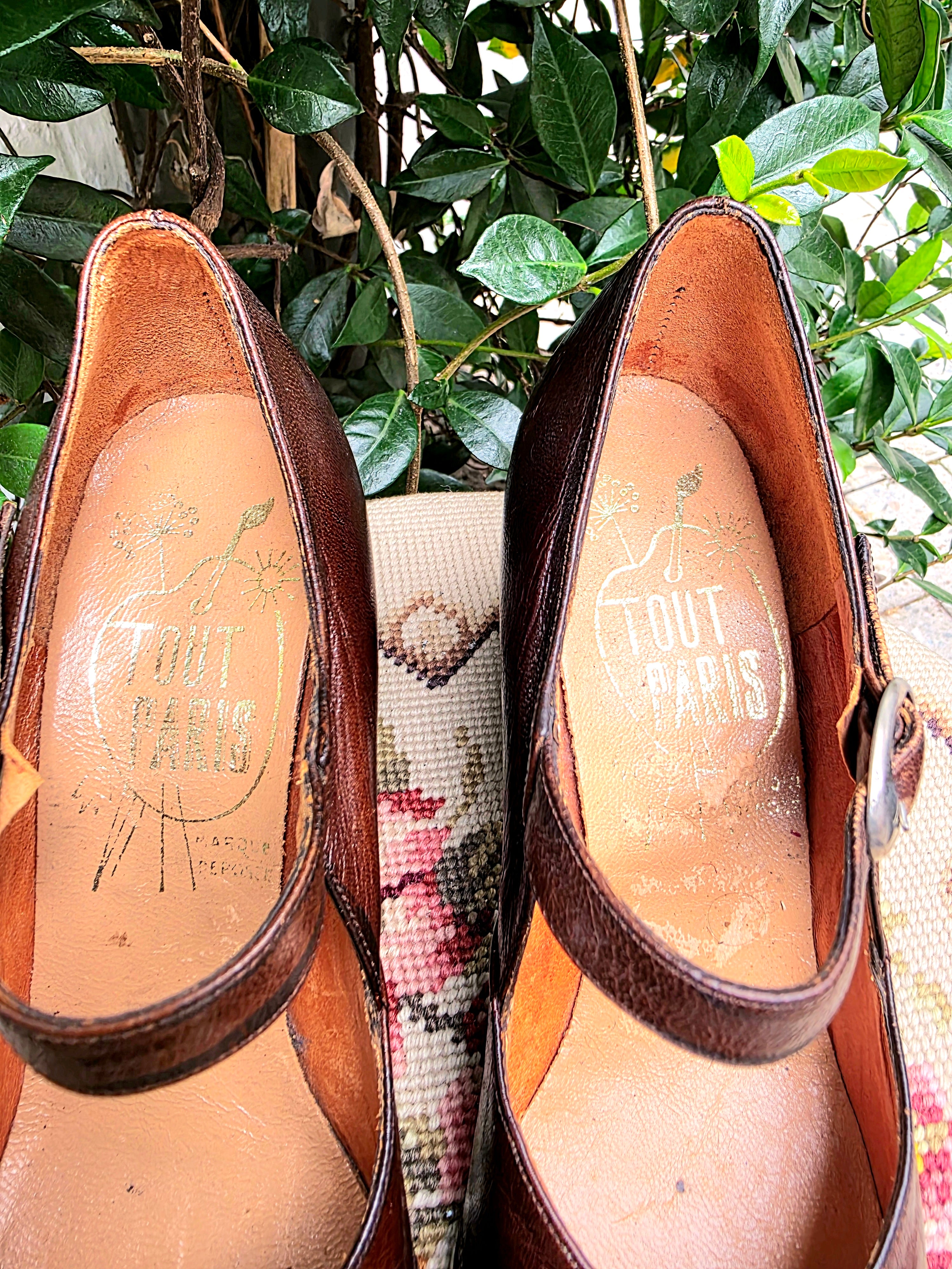 Vintage Deadstock Brand New 60s Tout Paris Shoes