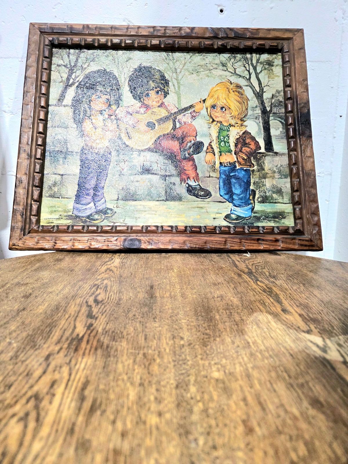 Vintage Signed 60s / 70s "The Musicians" Framed Painting