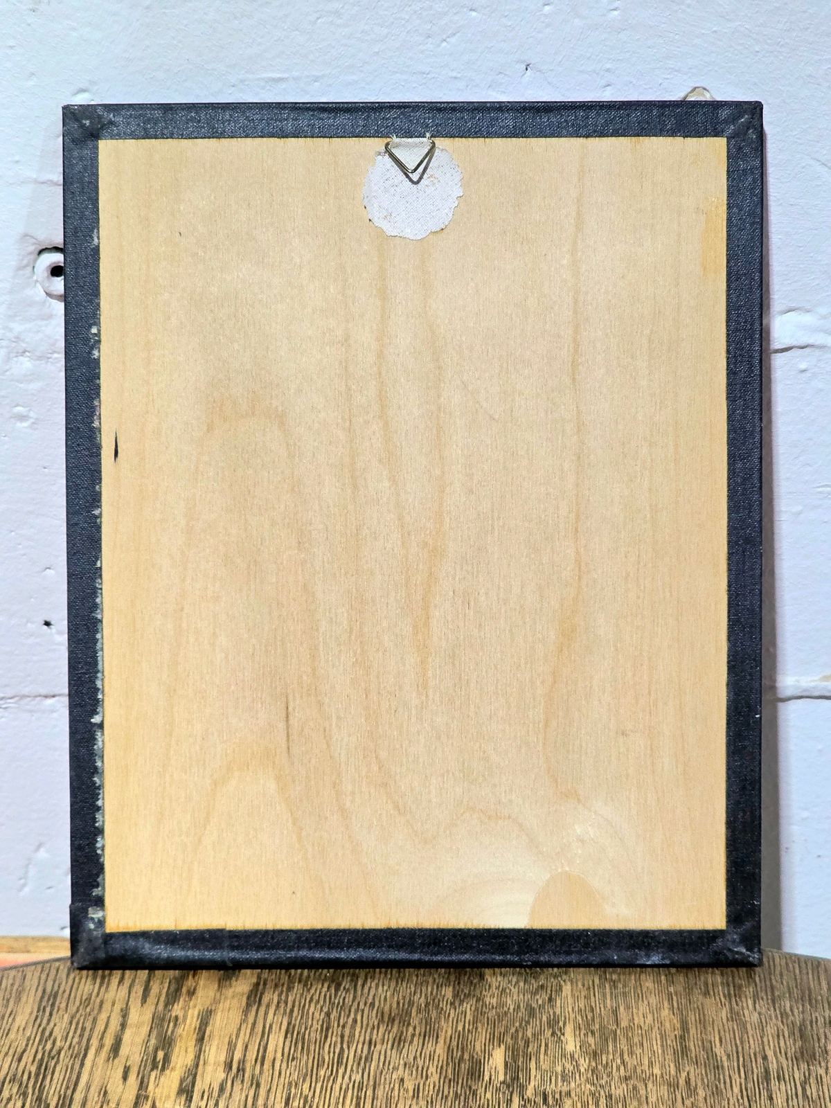 Vintage 70s illustrated Wood Panel Painting